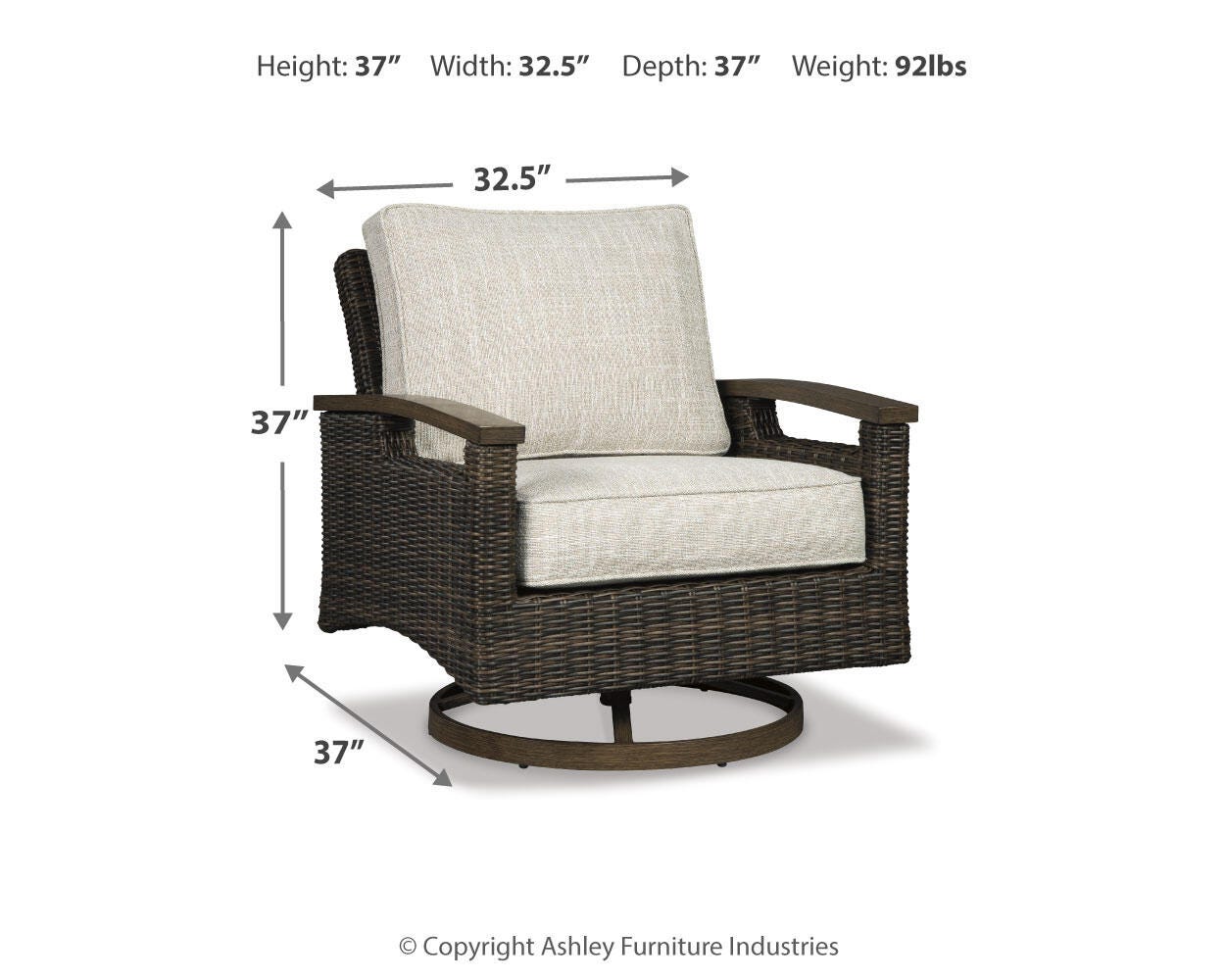 Paradise Trail Swivel Lounge Chair (Set of 2) - image 5