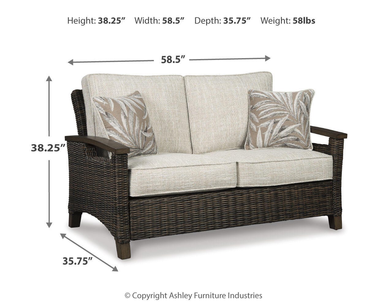 Paradise Trail Loveseat with Cushion - image 4