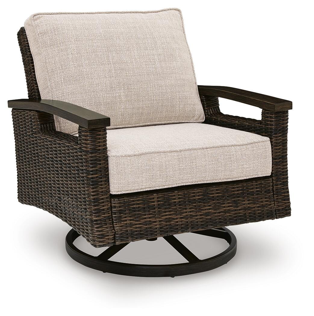Drakes Beach Outdoor Swivel Lounge Chair (Set of 2) - image 3