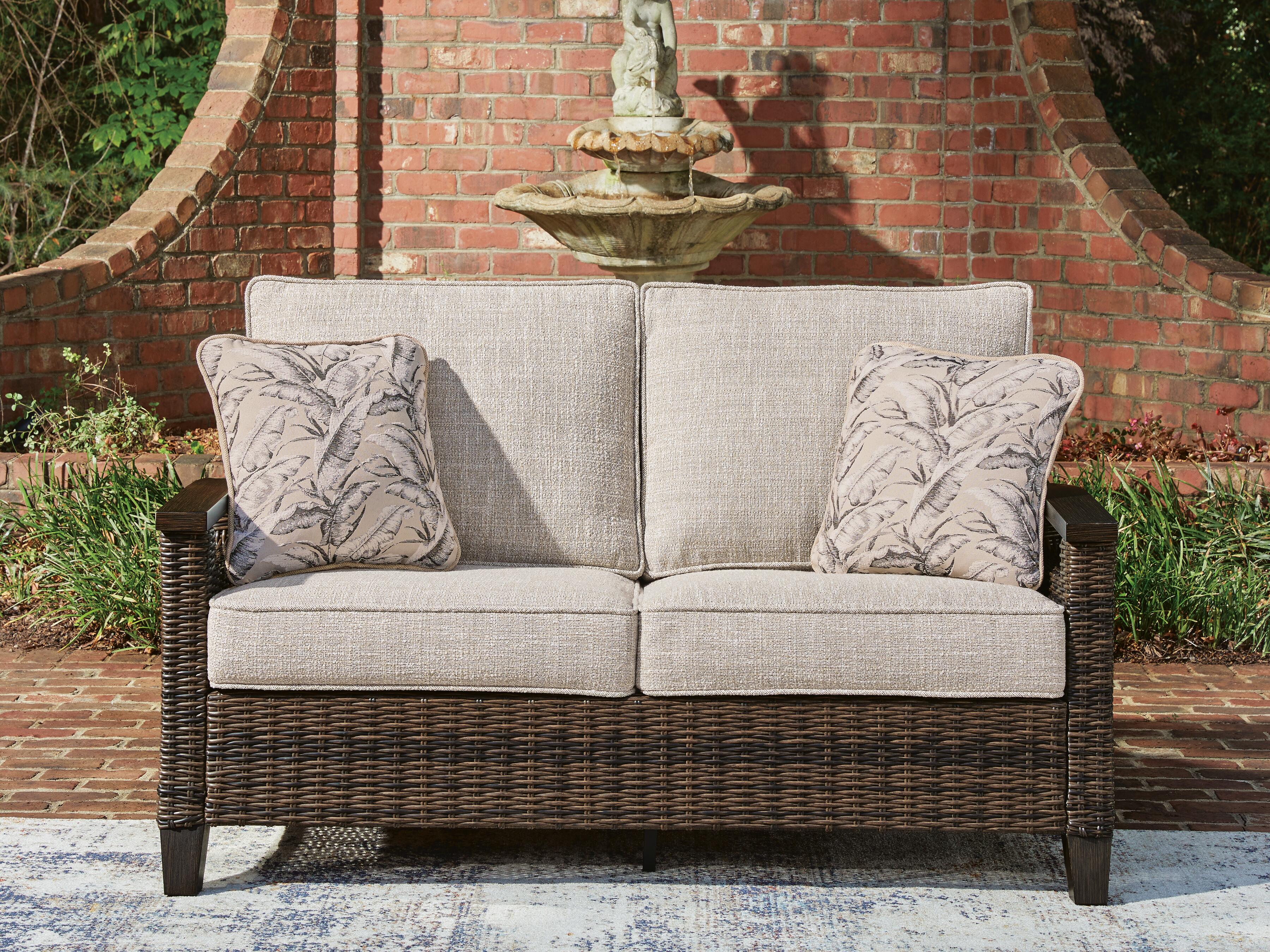 Drakes Beach Outdoor Loveseat with Cushion - image 1