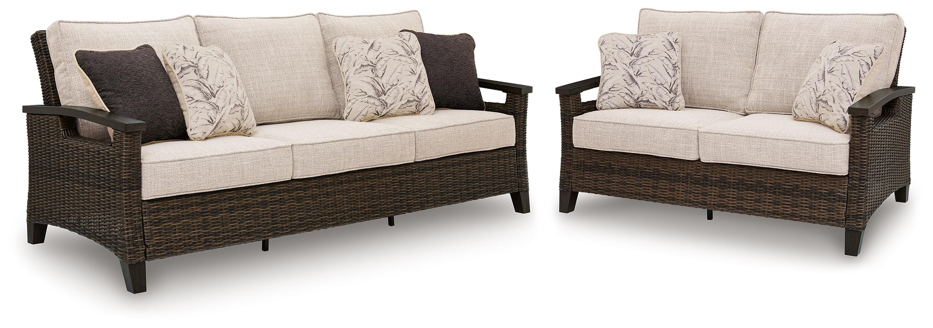 Drakes Beach Outdoor Sofa and Loveseat