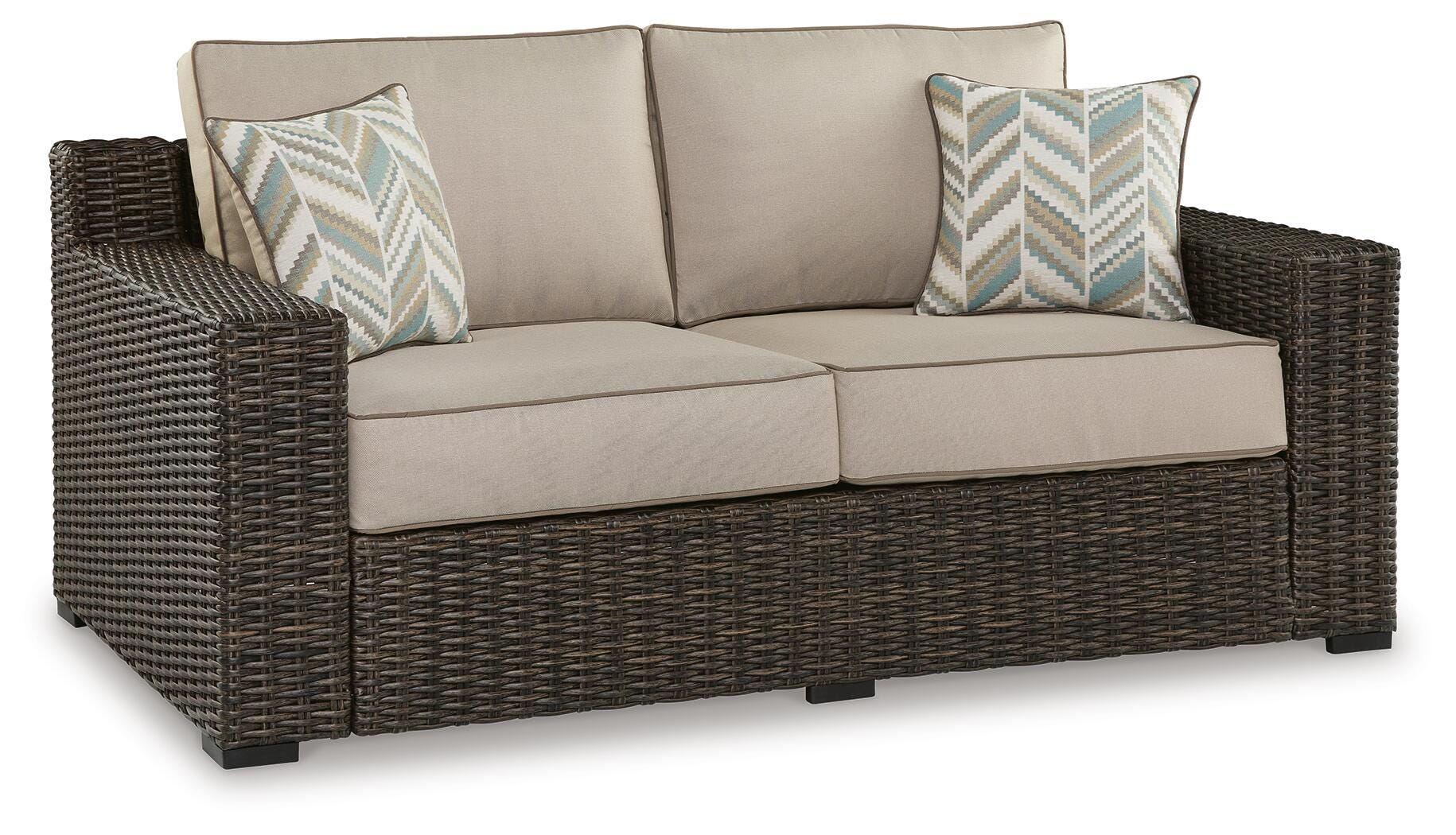 Coastline Bay Outdoor Loveseat with Cushion - image 2