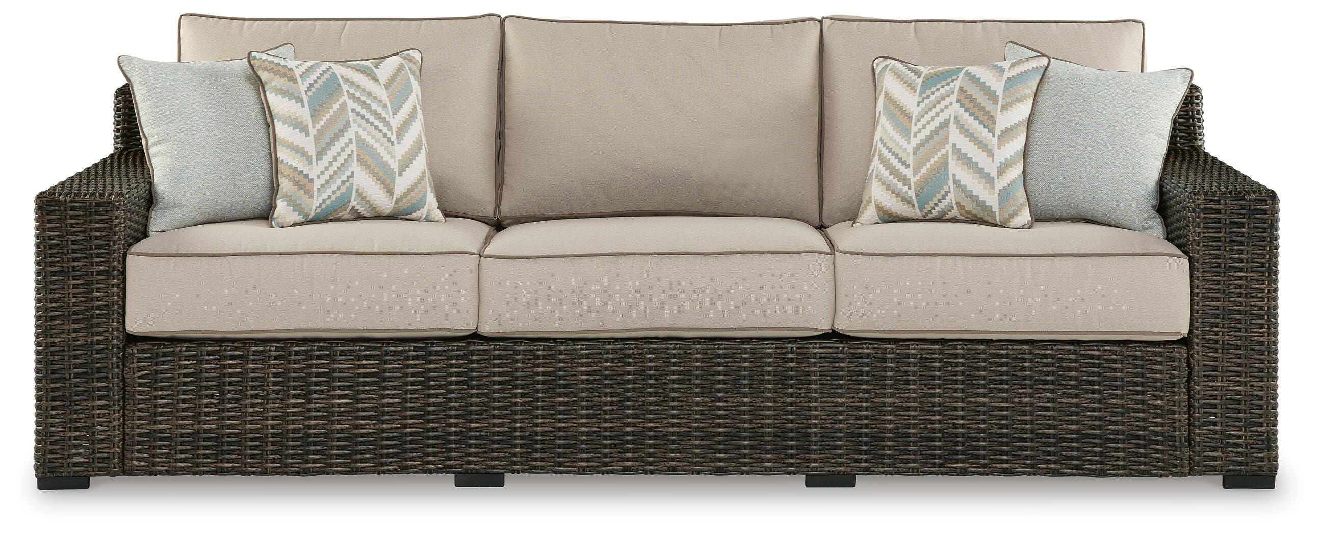 Coastline Bay Outdoor Sofa with Cushion, , large