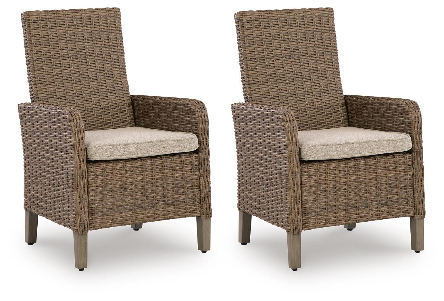Revare Beach Arm Chair with Cushion (Set of 2), , large