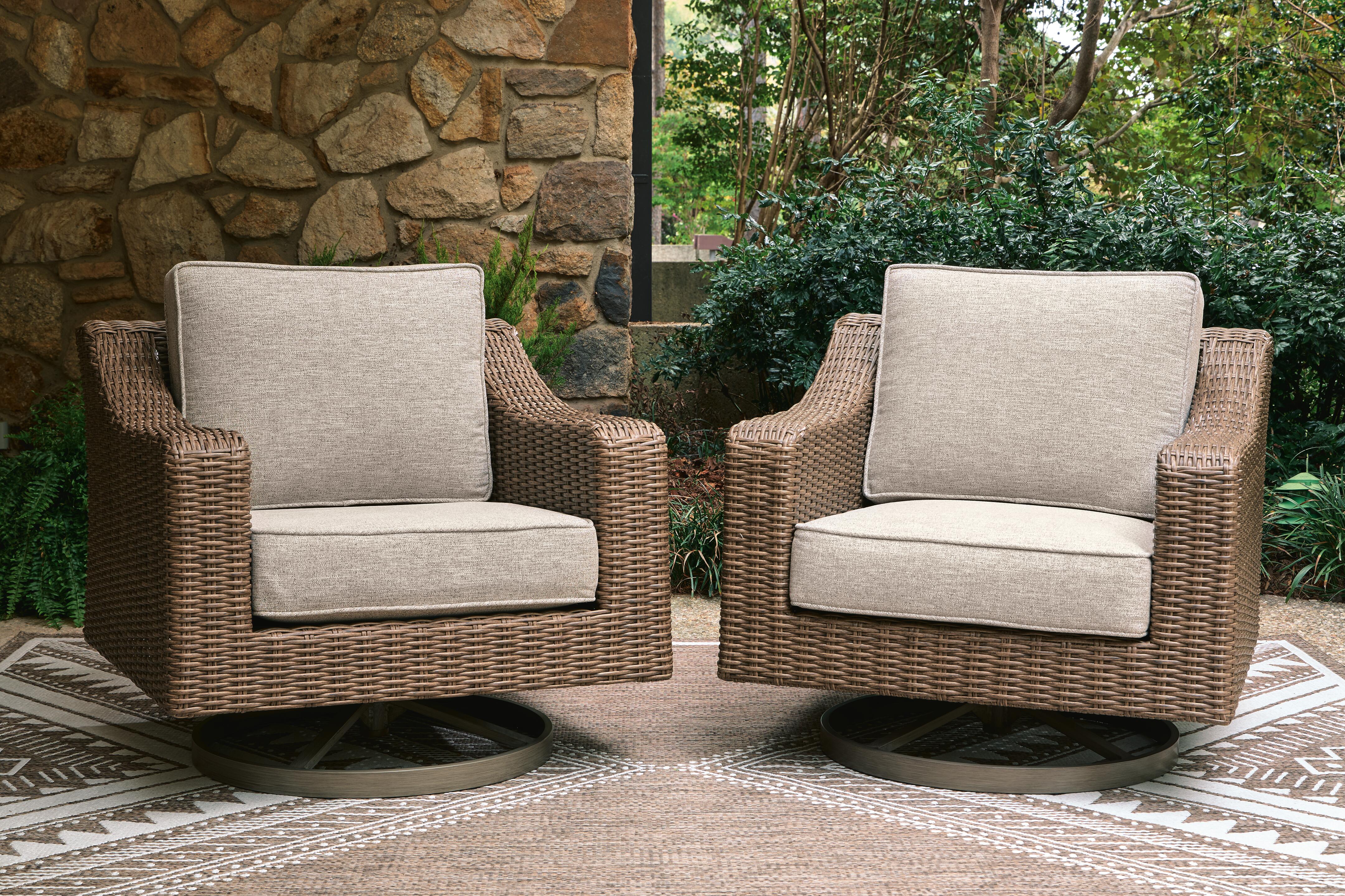 Revare Beach Outdoor Sofa with 2 Lounge Chairs, , large