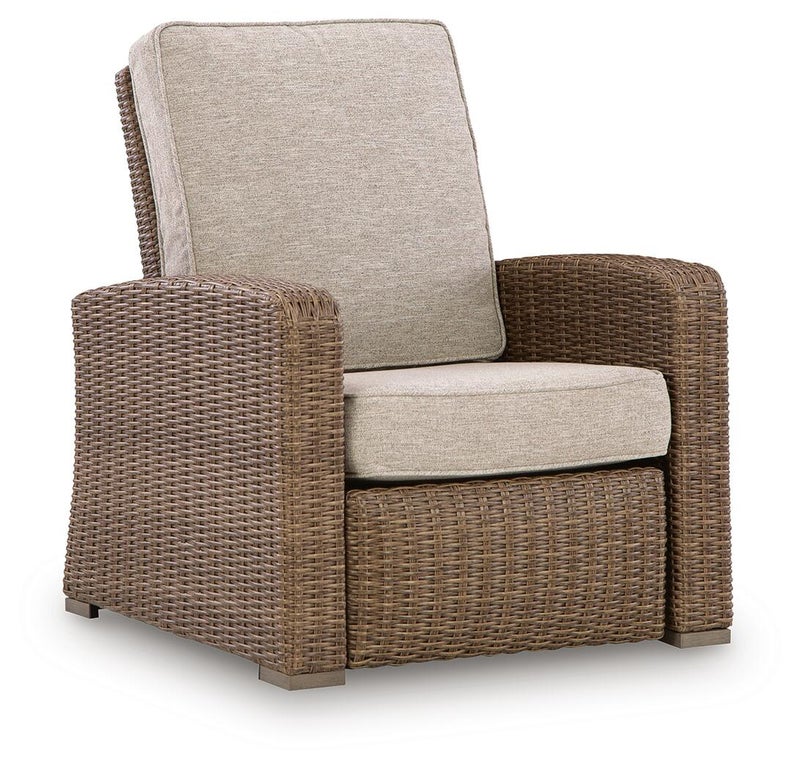 Revare Beach Outdoor Recliner, Beige