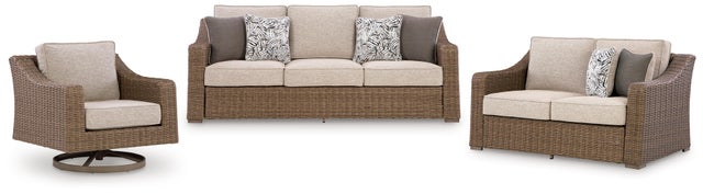 Revare Beach Outdoor Sofa and Loveseat with Lounge Chair