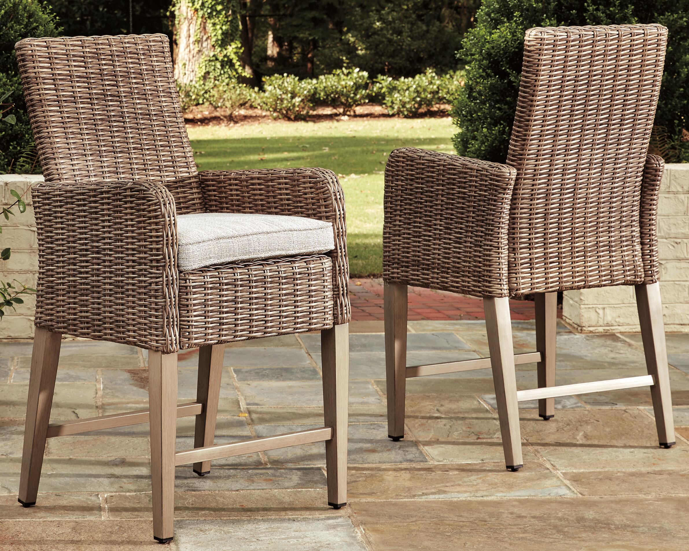 Beachcroft Outdoor Bar Stool with Cushion (Set of 2) - image 1