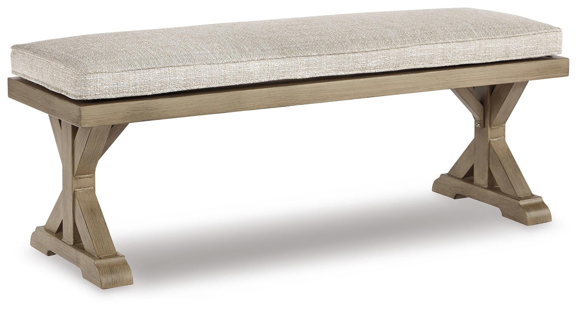 Beachcroft Outdoor Sofa, 2 Chaise Lounges, Bench and Fire Pit Table - image 3