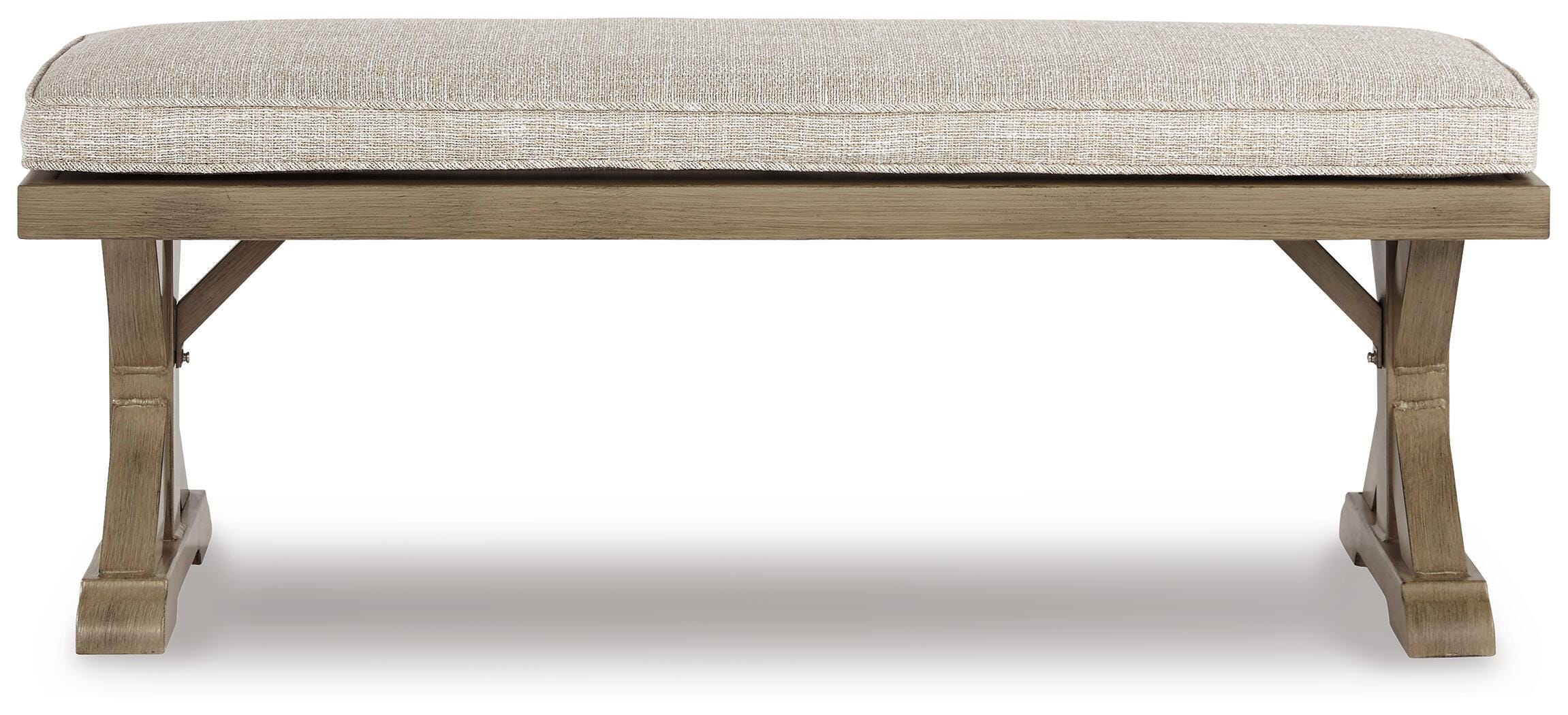 Beachcroft Outdoor Sofa, 2 Chaise Lounges, Bench and Fire Pit Table - image 2