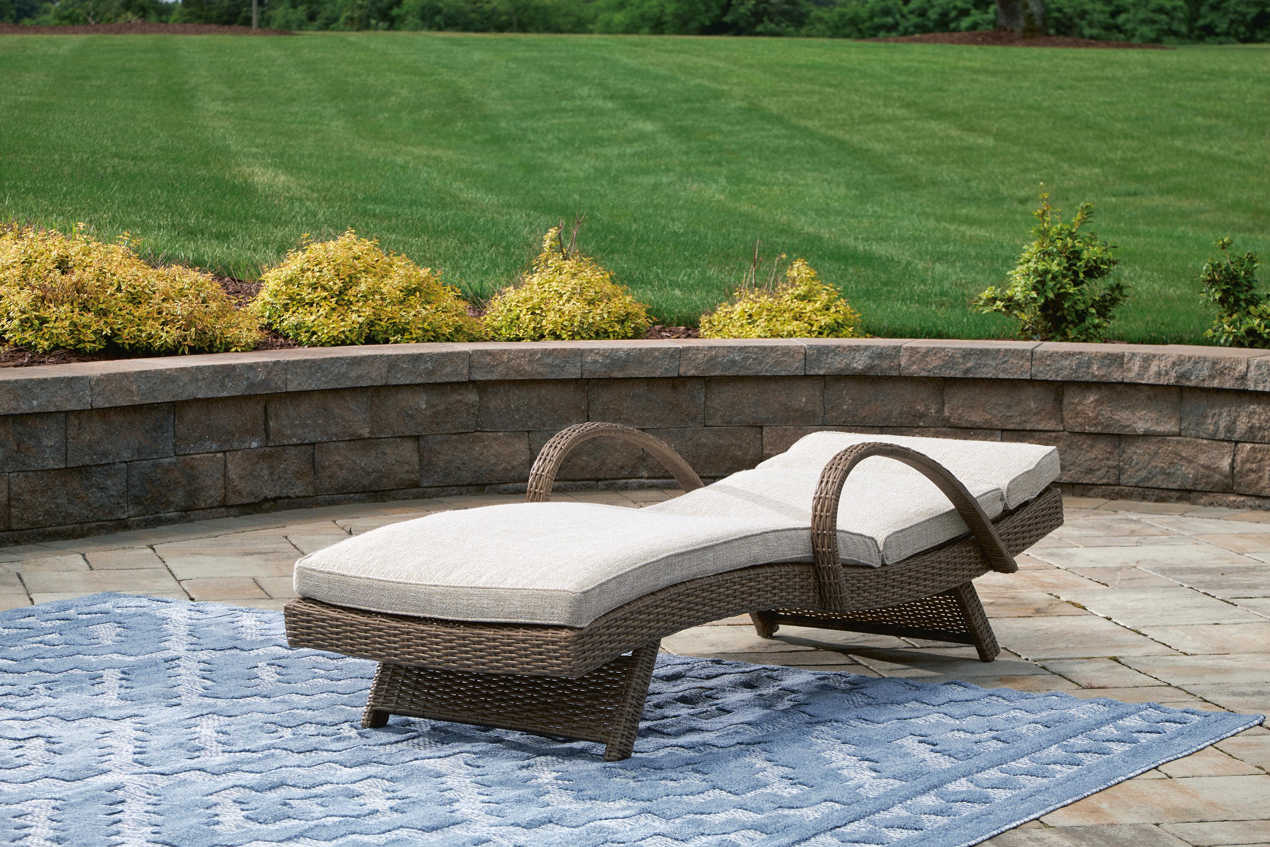Beachcroft Outdoor Chaise Lounge with Cushion - image 9