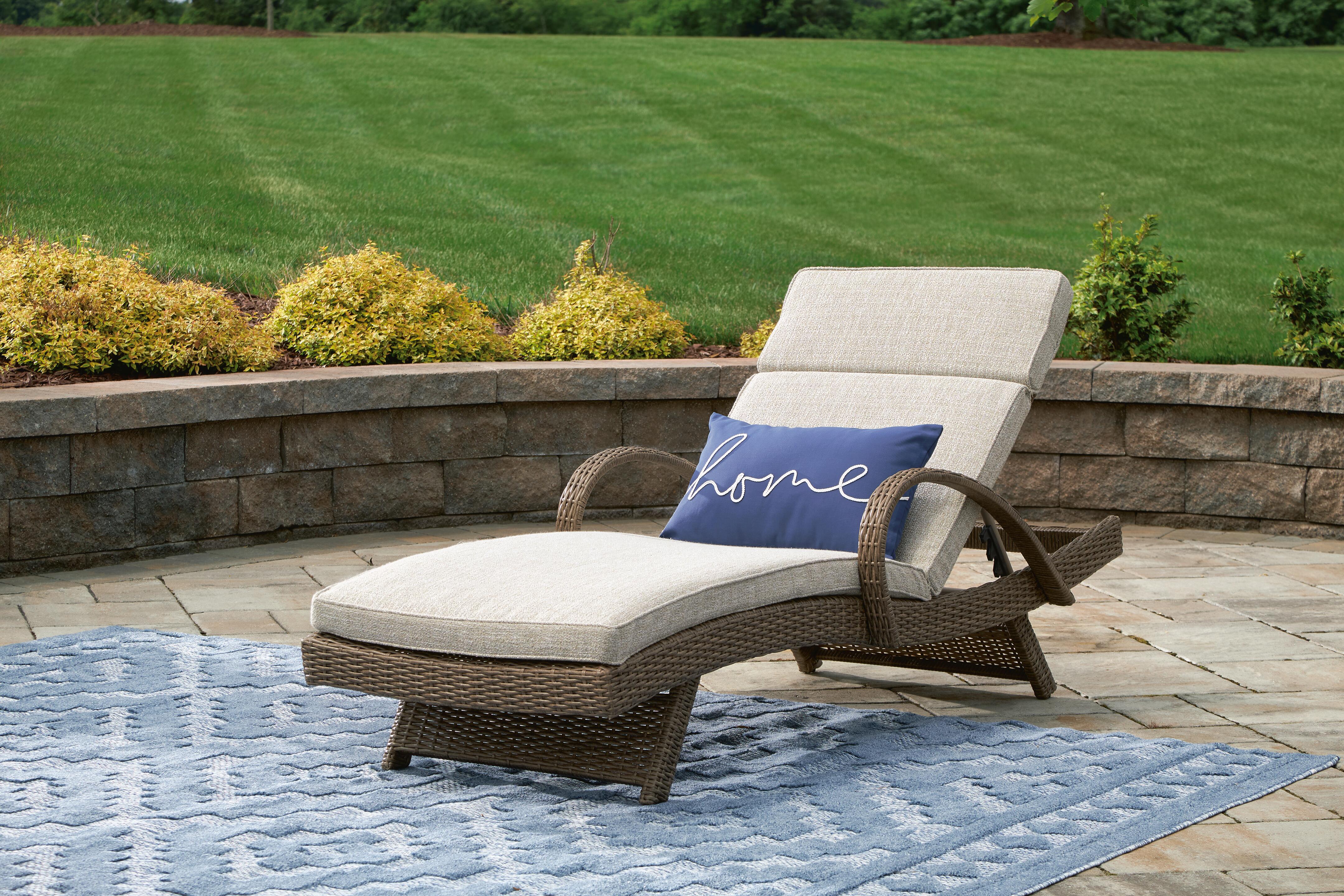 Beachcroft Outdoor Chaise Lounge with Cushion - image 1
