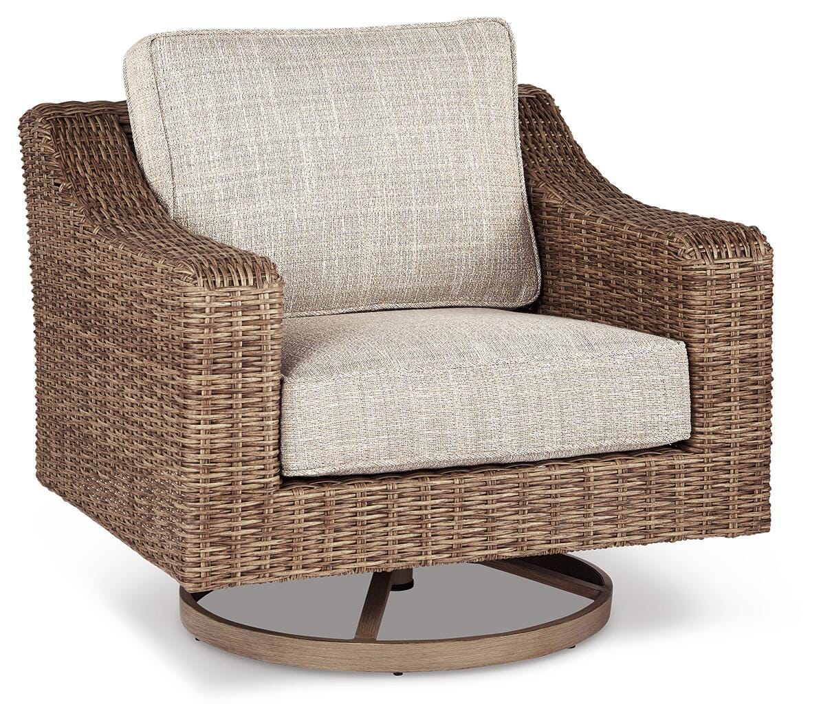 Beachcroft Outdoor Swivel Lounge with Cushion - image 1