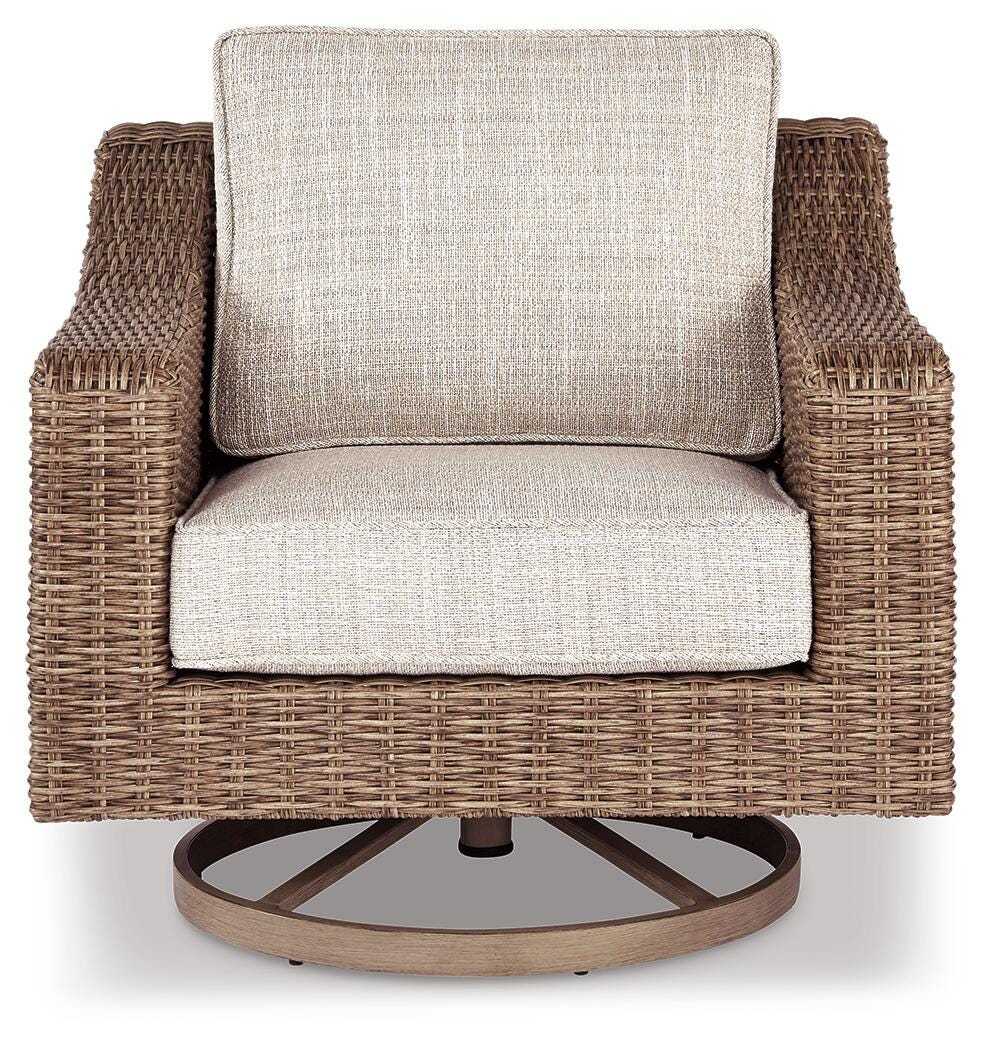 Beachcroft Outdoor Swivel Lounge with Cushion - image 3