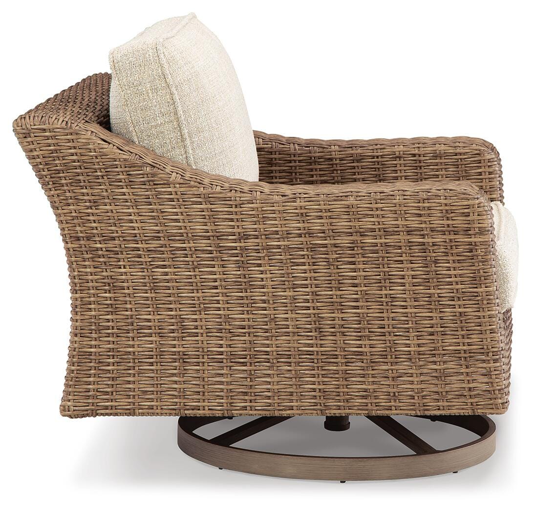 Beachcroft Outdoor Swivel Lounge with Cushion - image 5
