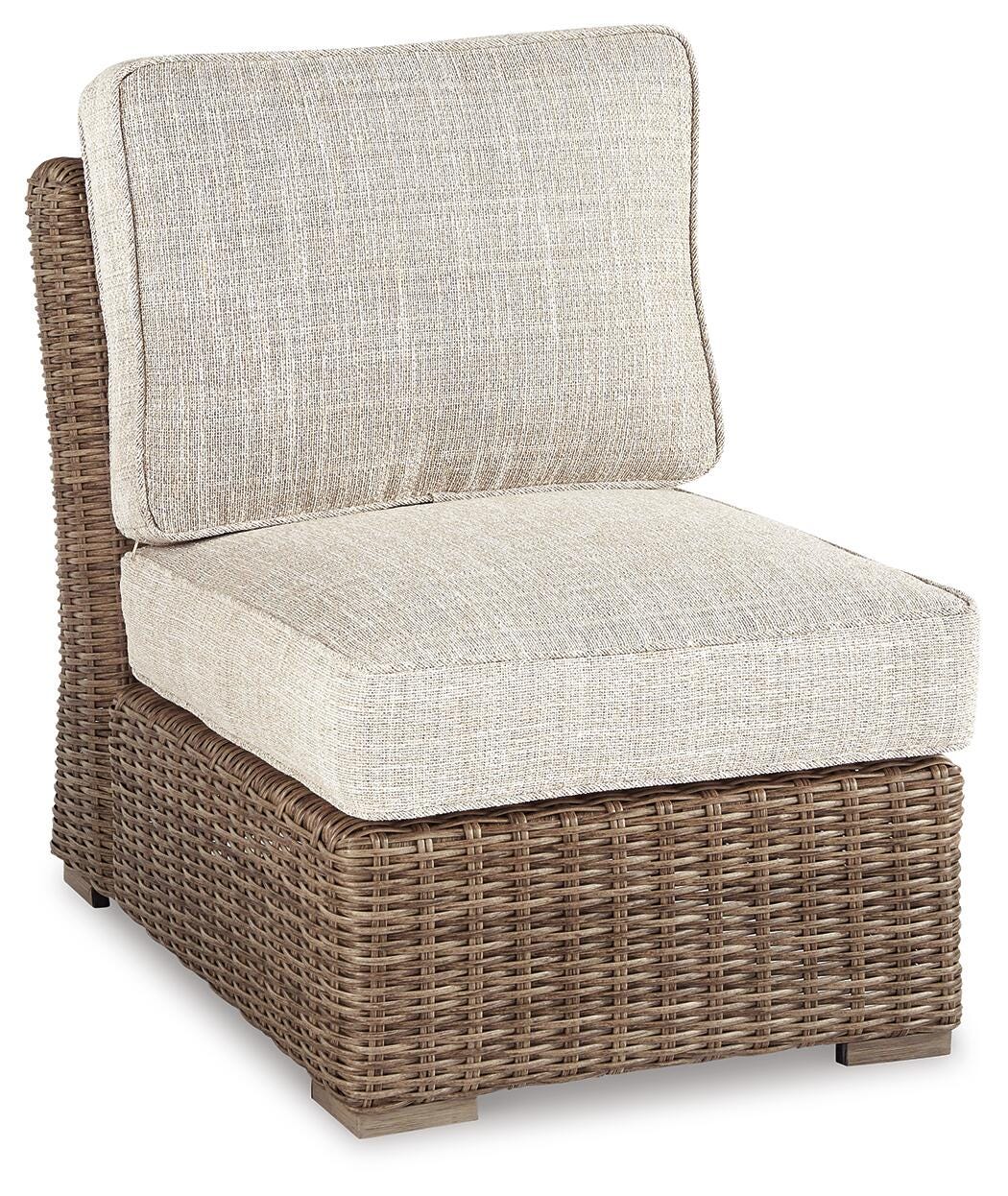 Beachcroft Outdoor Armless Chair with Cushion - image 2
