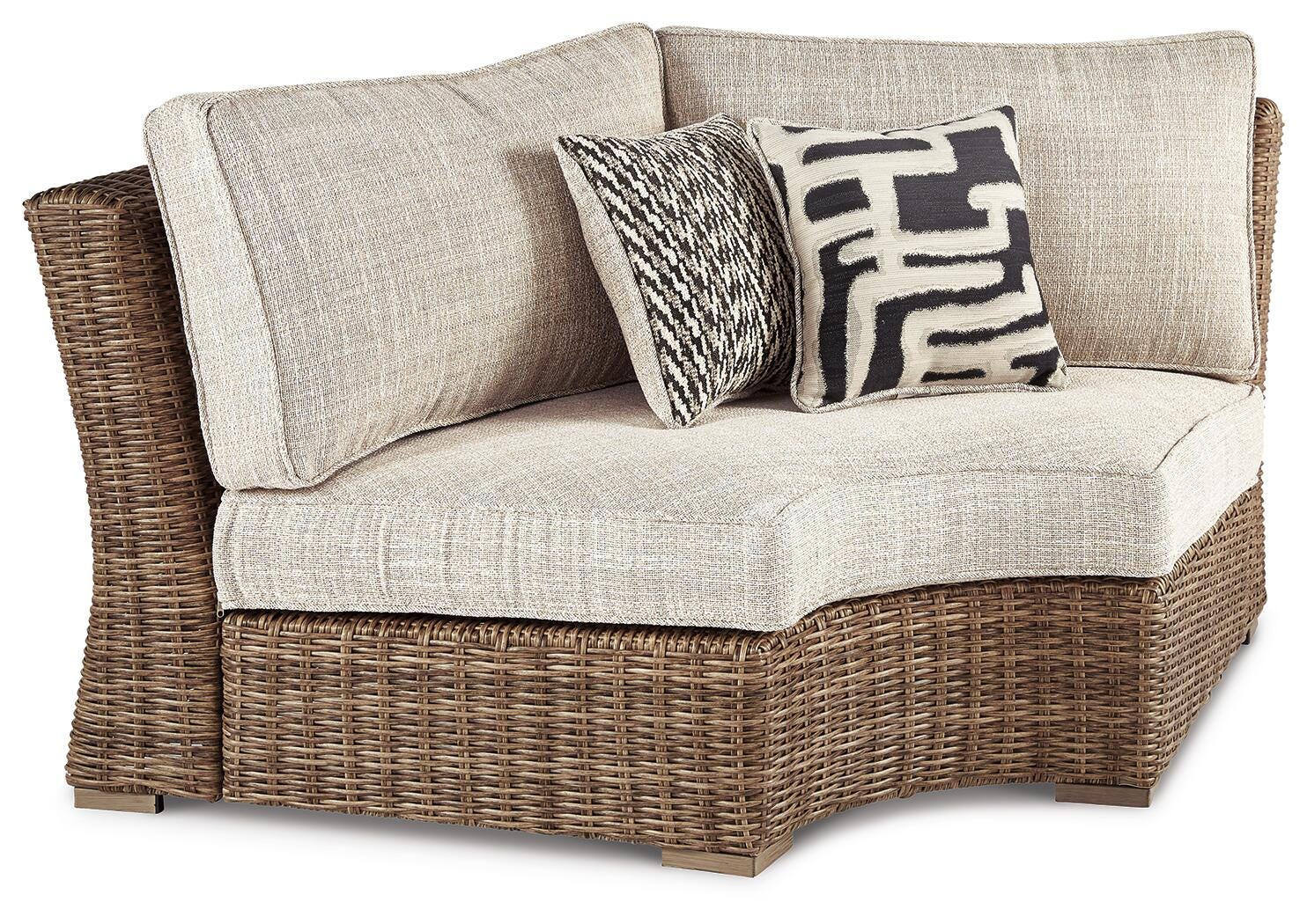 Beachcroft Outdoor Curved Corner Chair with Cushion - image 1