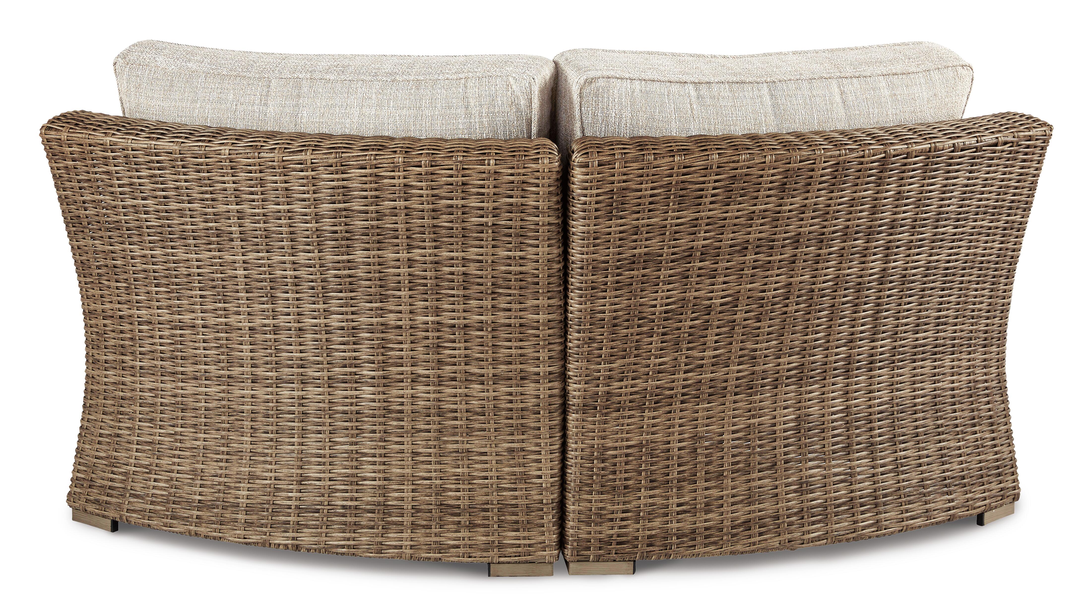 Sillón esquinero curvo de exterior Beachcroft con cojín - image 3