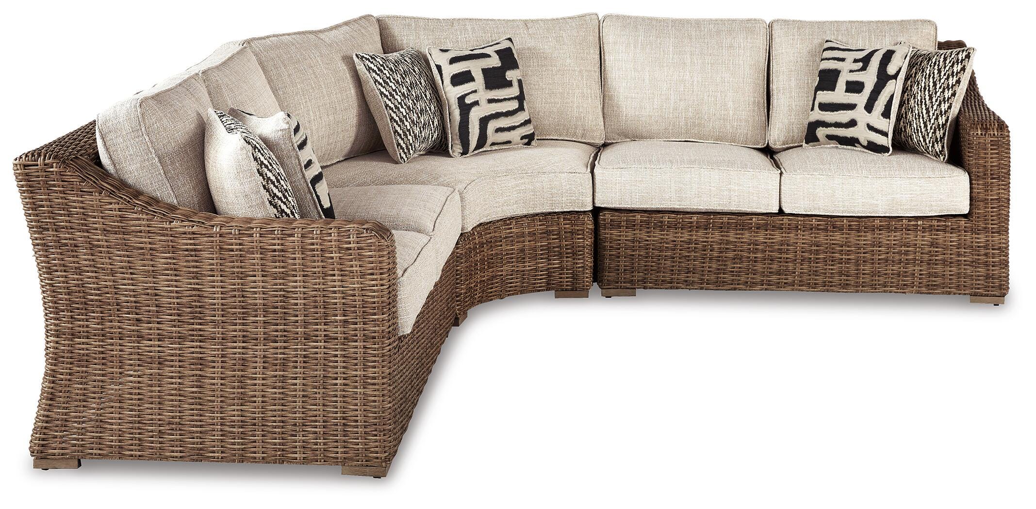 Beachcroft 3-Piece Outdoor Seating Set, Beige, large