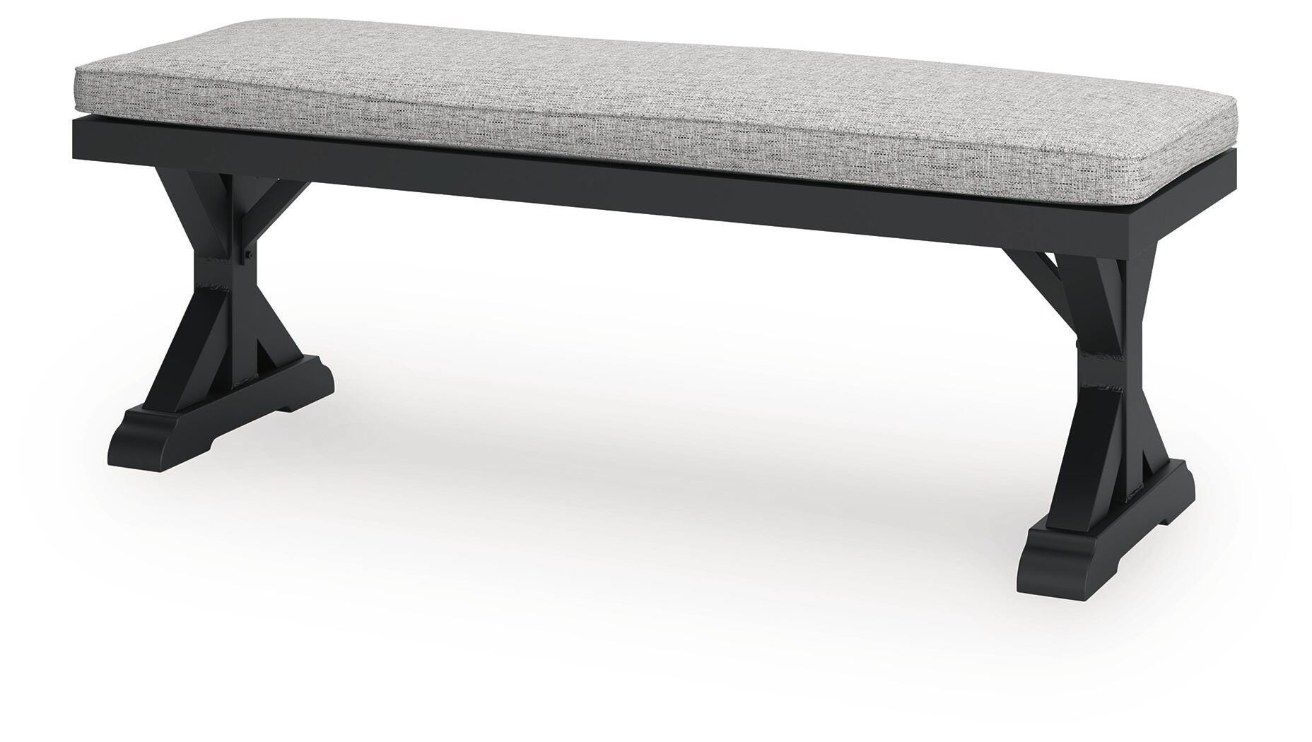 Beachcroft Outdoor Bench with Cushion, , large