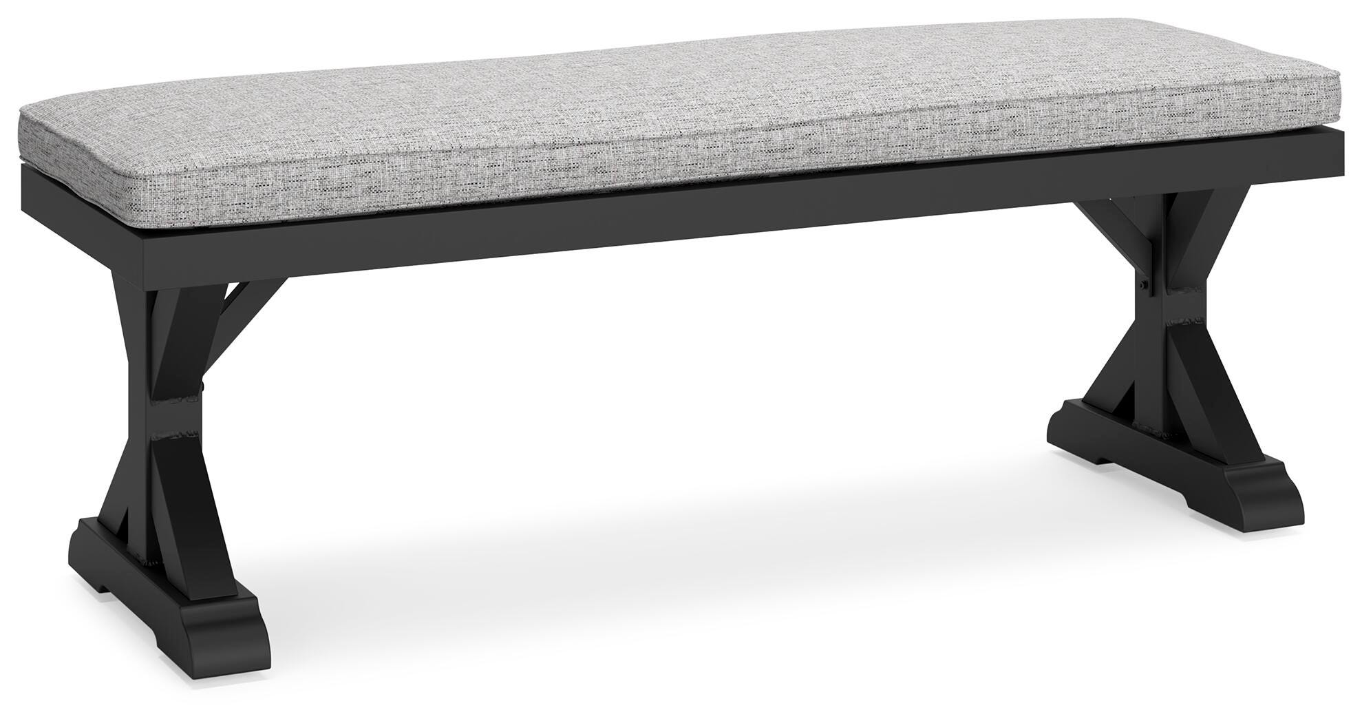Beachcroft Outdoor Bench with Cushion, , large