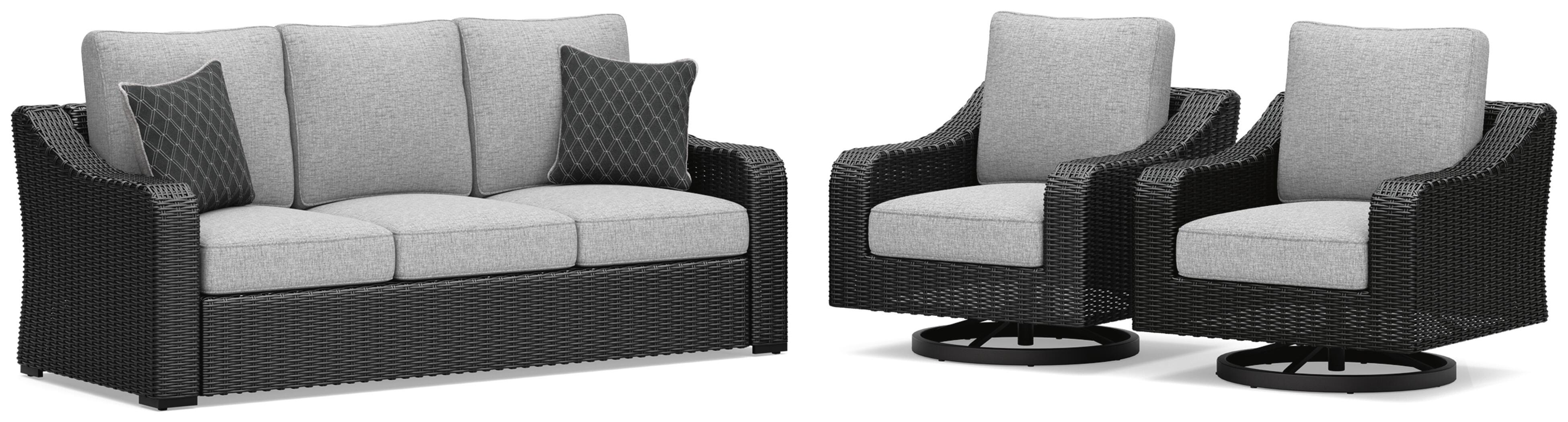 Beachcroft Outdoor Sofa and 2 Lounge Chairs - image 1