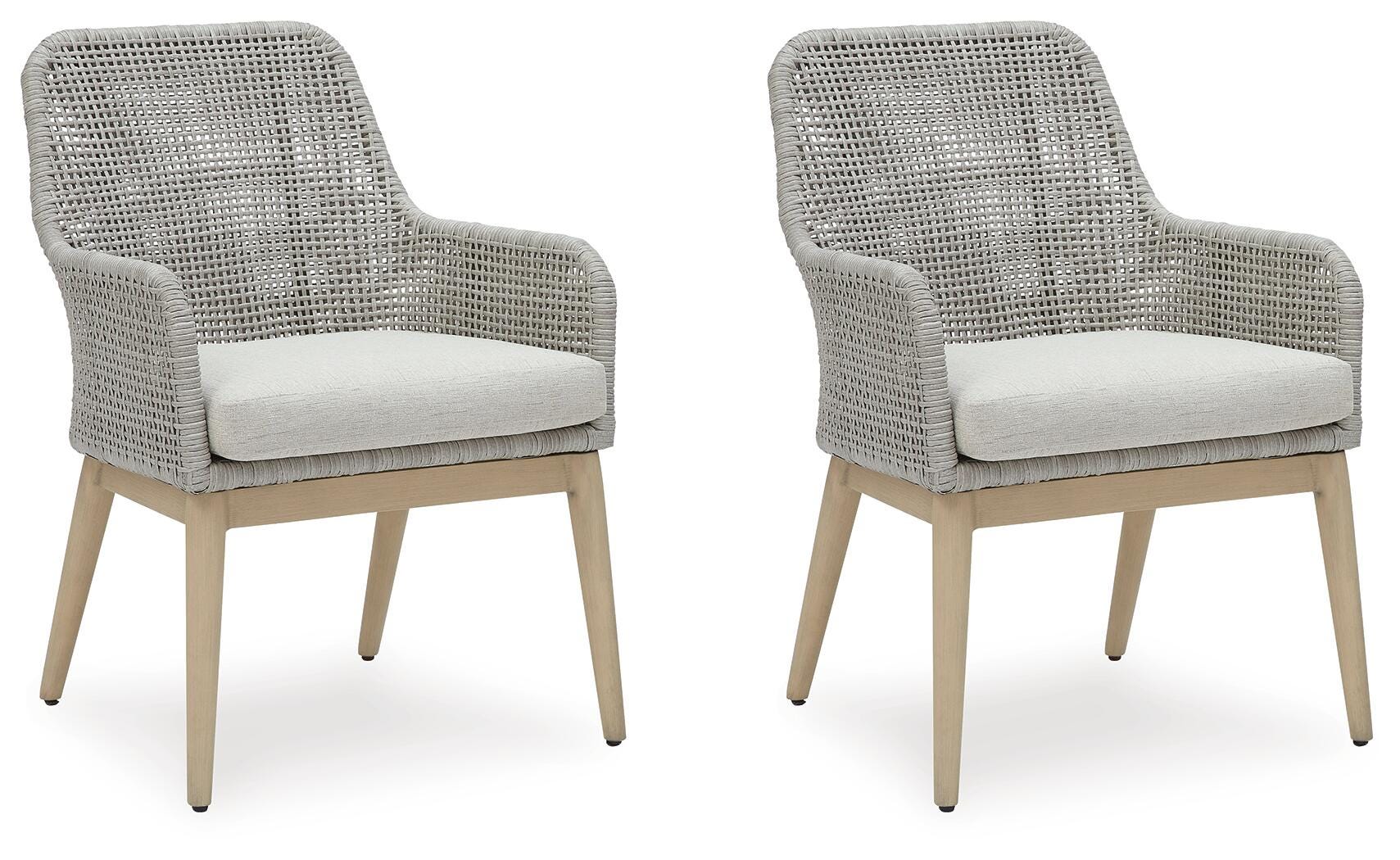 Seton Creek Outdoor Dining Arm Chair (Set of 2), , large