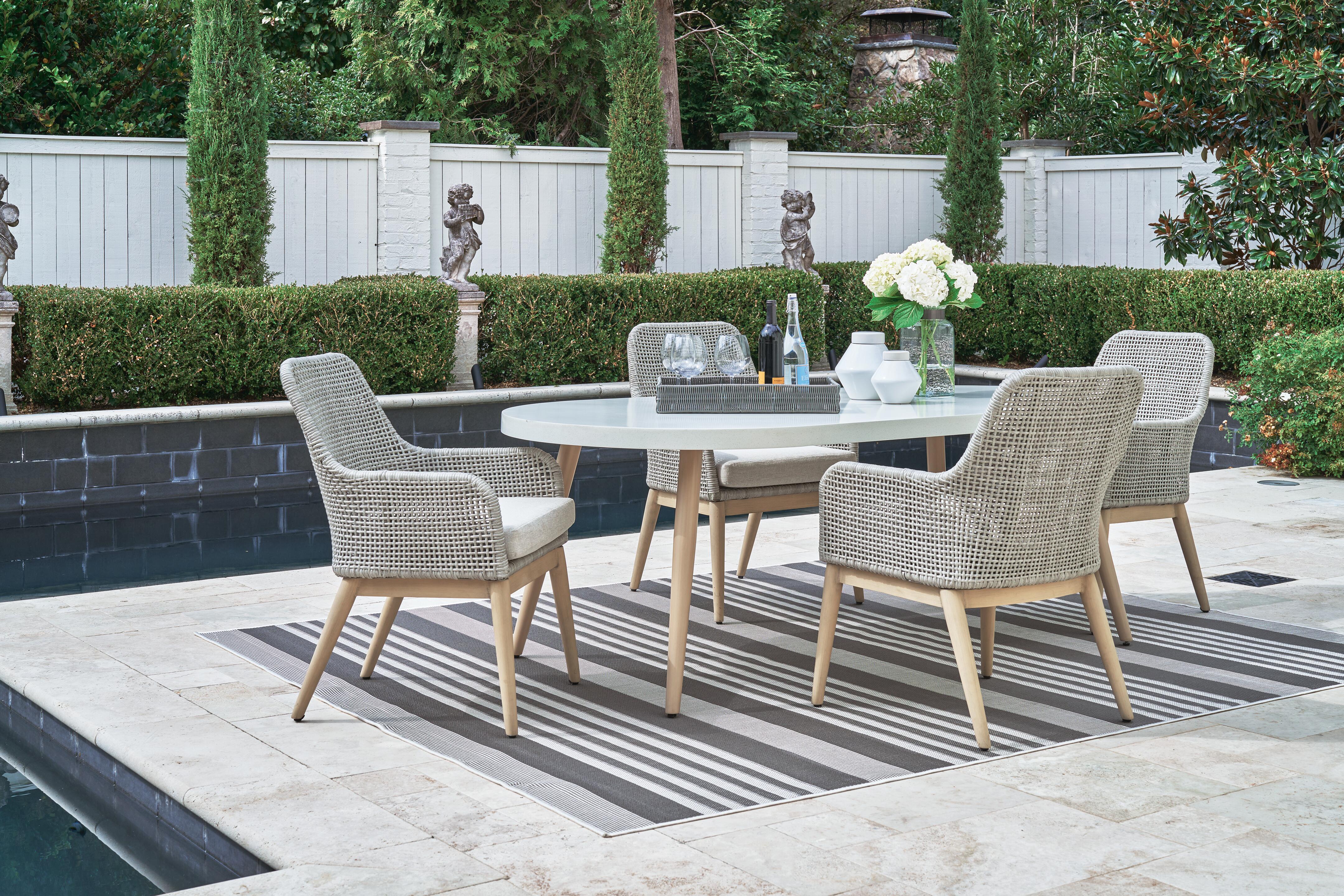 Seton Creek Outdoor Dining Table and 4 Chairs, , large