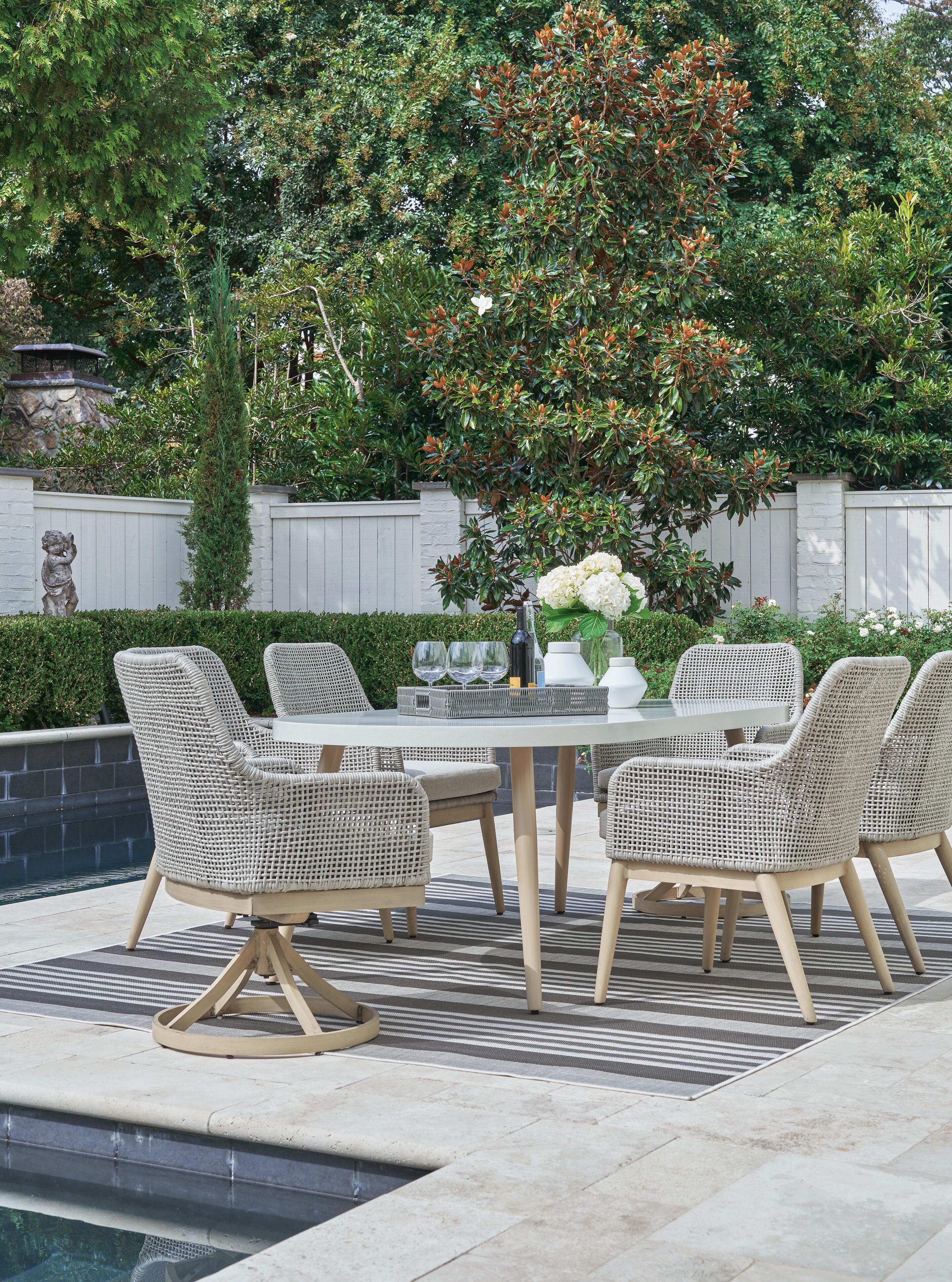 Seton Creek Outdoor Dining Table and 4 Chairs, , large