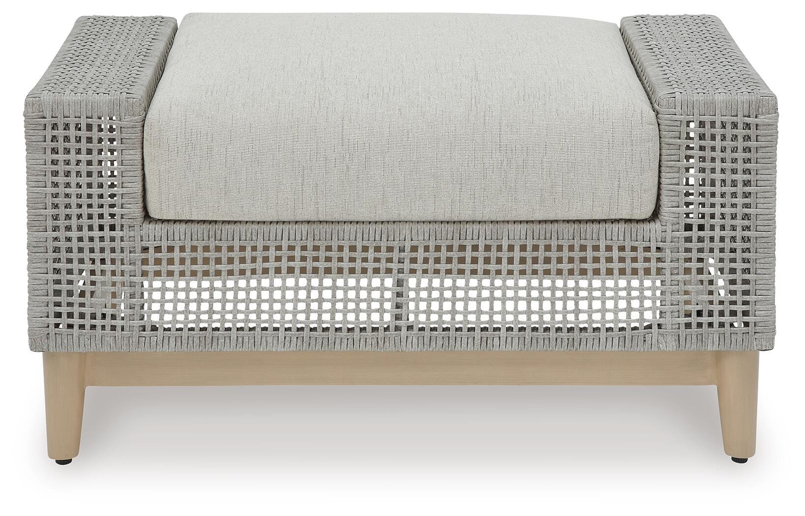 Seton Creek Outdoor Ottoman with Cushion - image 3