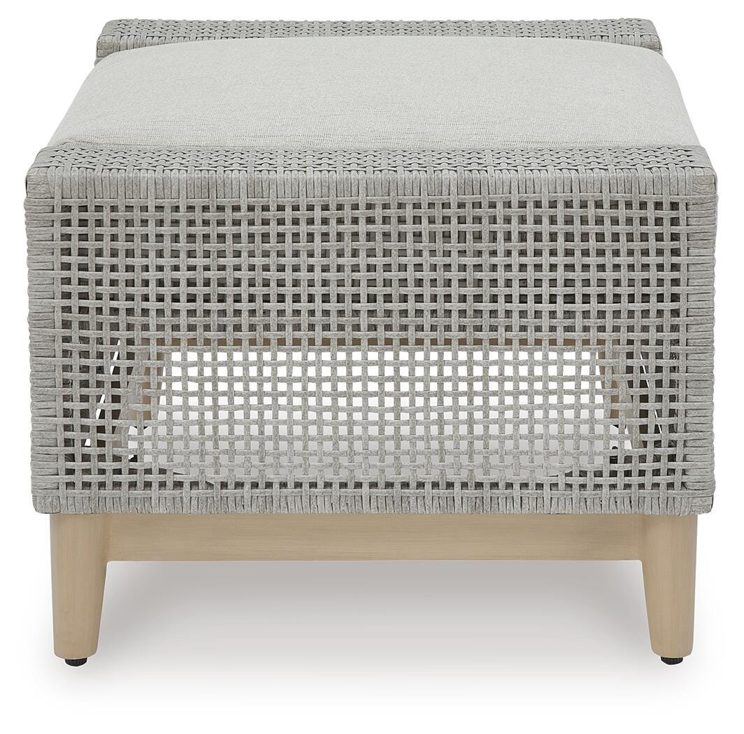 Seton Creek Outdoor Ottoman with Cushion - image 4