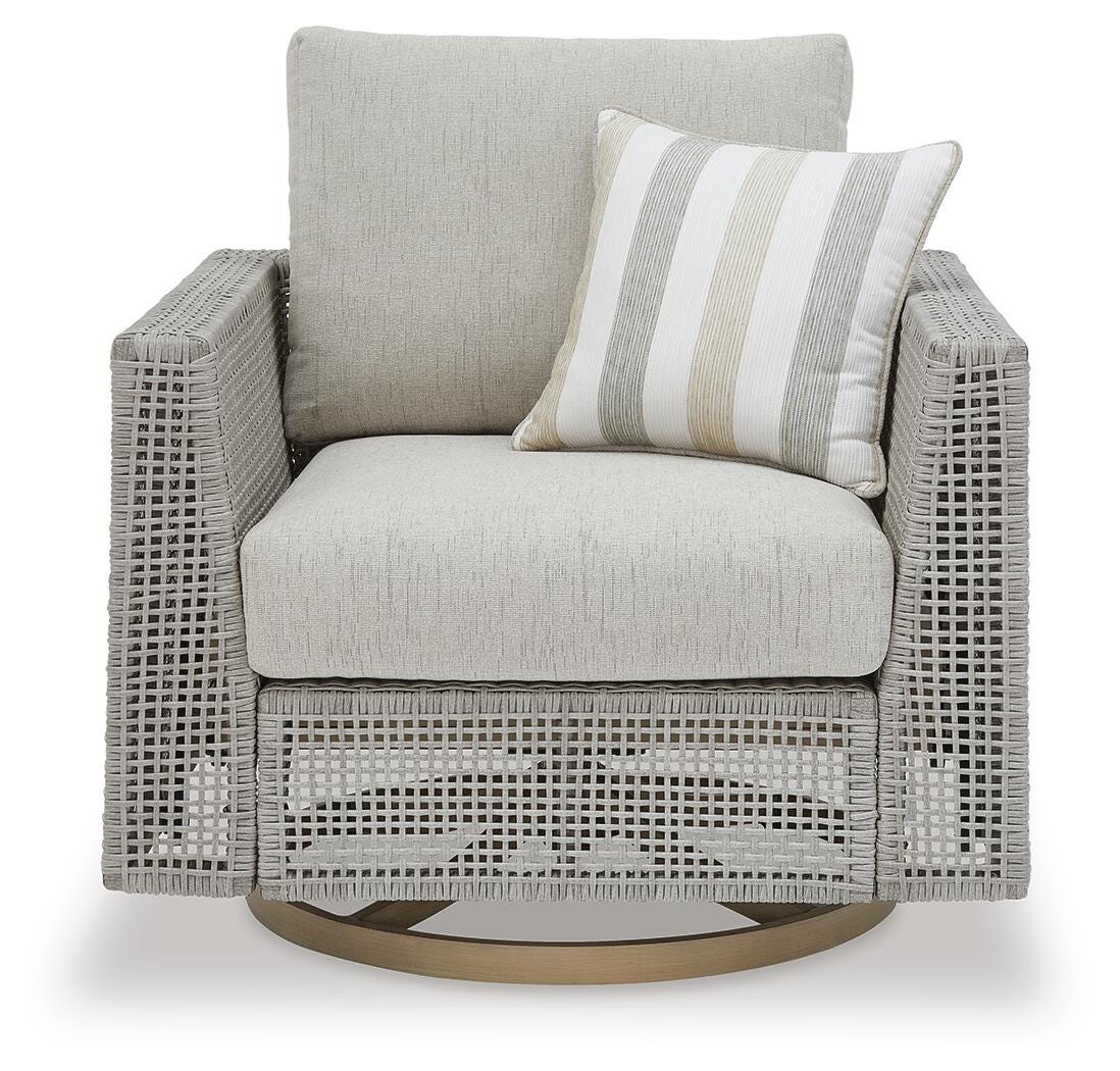 Seton Creek Outdoor Swivel Lounge with Cushion - image 3
