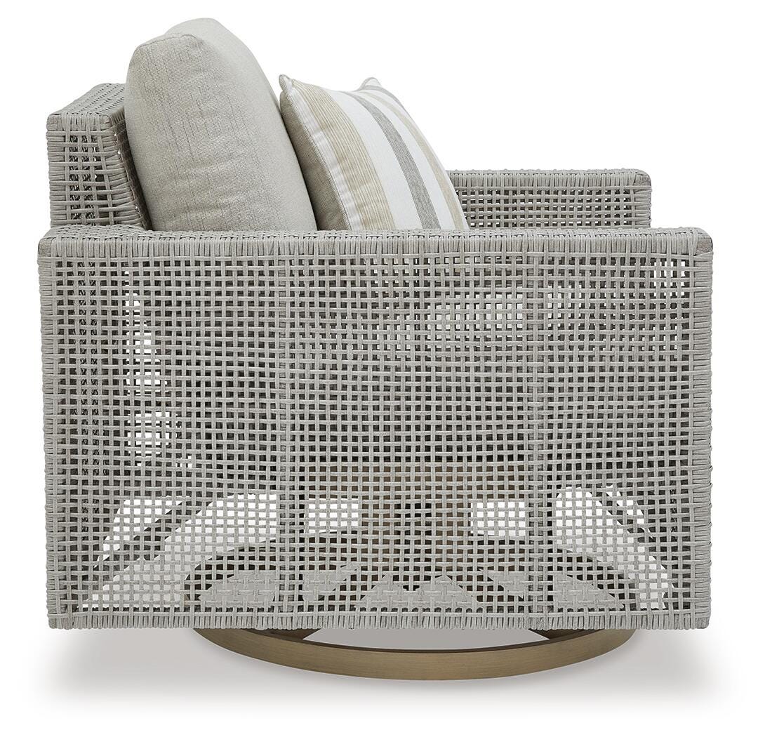 Seton Creek Outdoor Swivel Lounge with Cushion - image 4