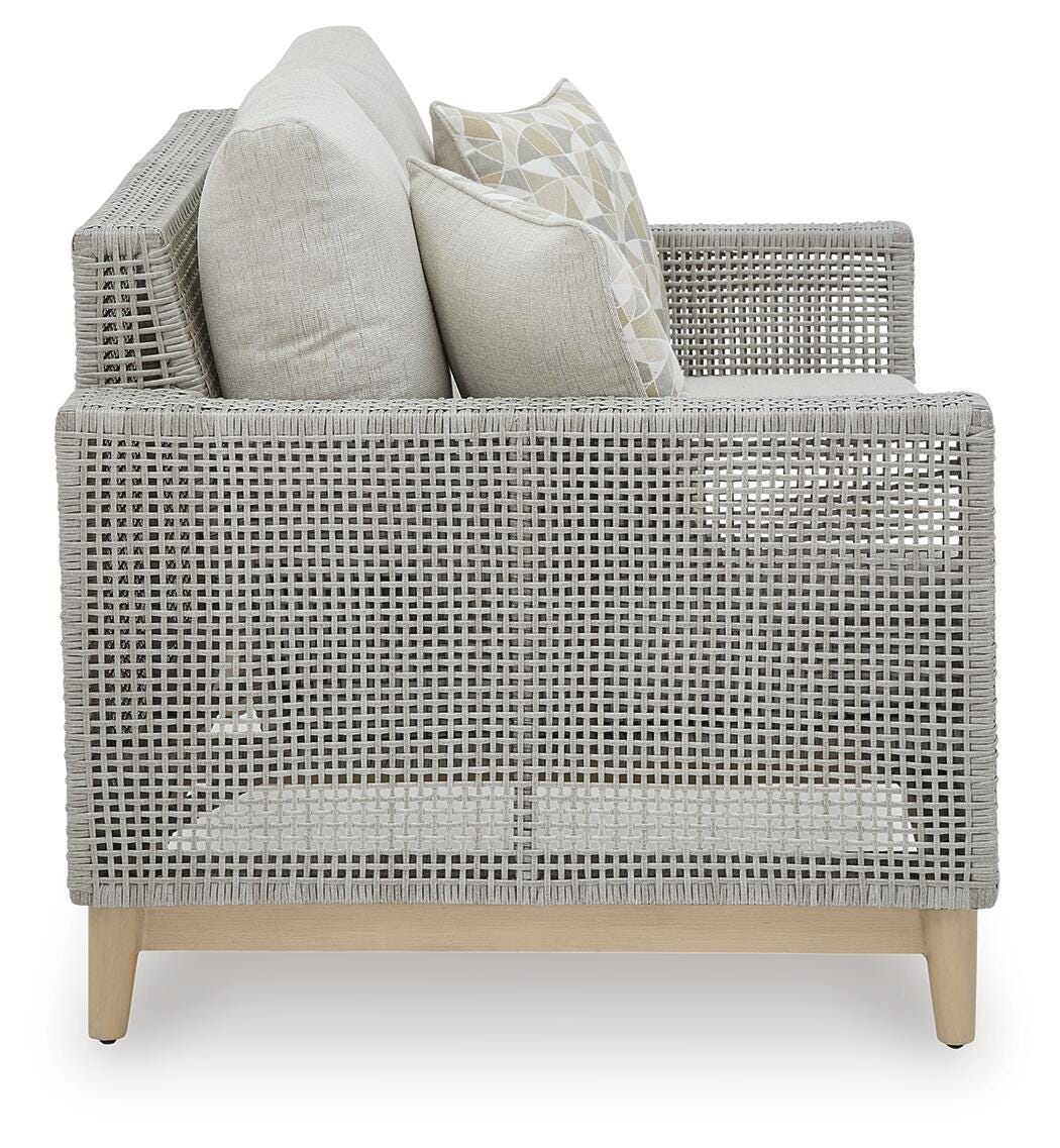 Seton Creek Outdoor Loveseat with Cushion | Ashley