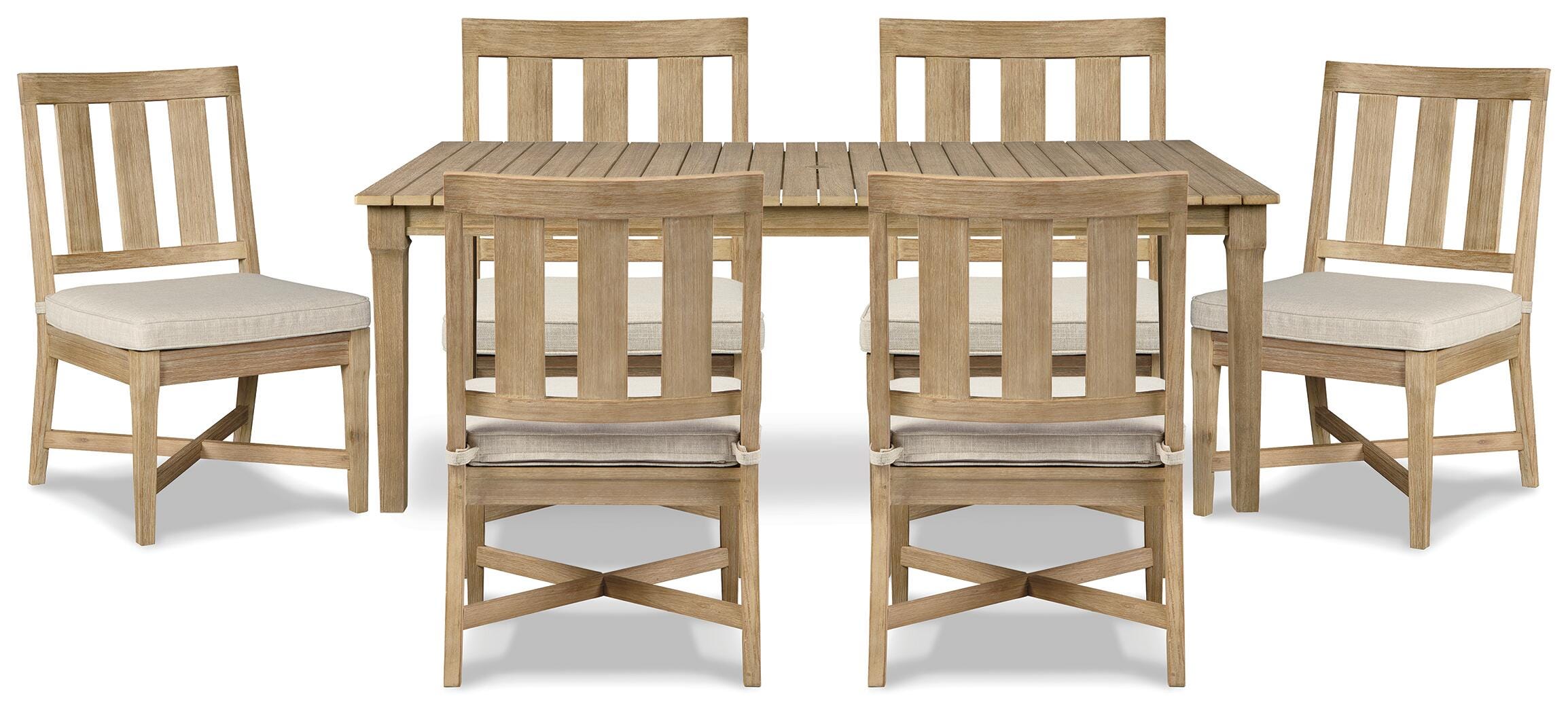 Clare View Outdoor Dining Table with 6 Chairs - image 1