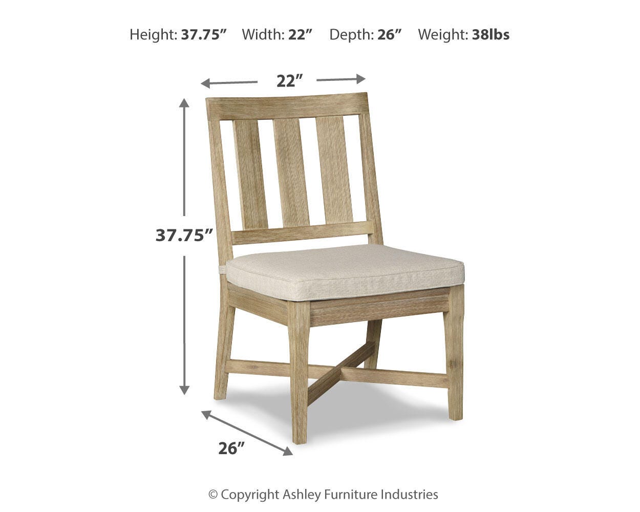 Clare View Chair with Cushion (Set of 2) - image 4