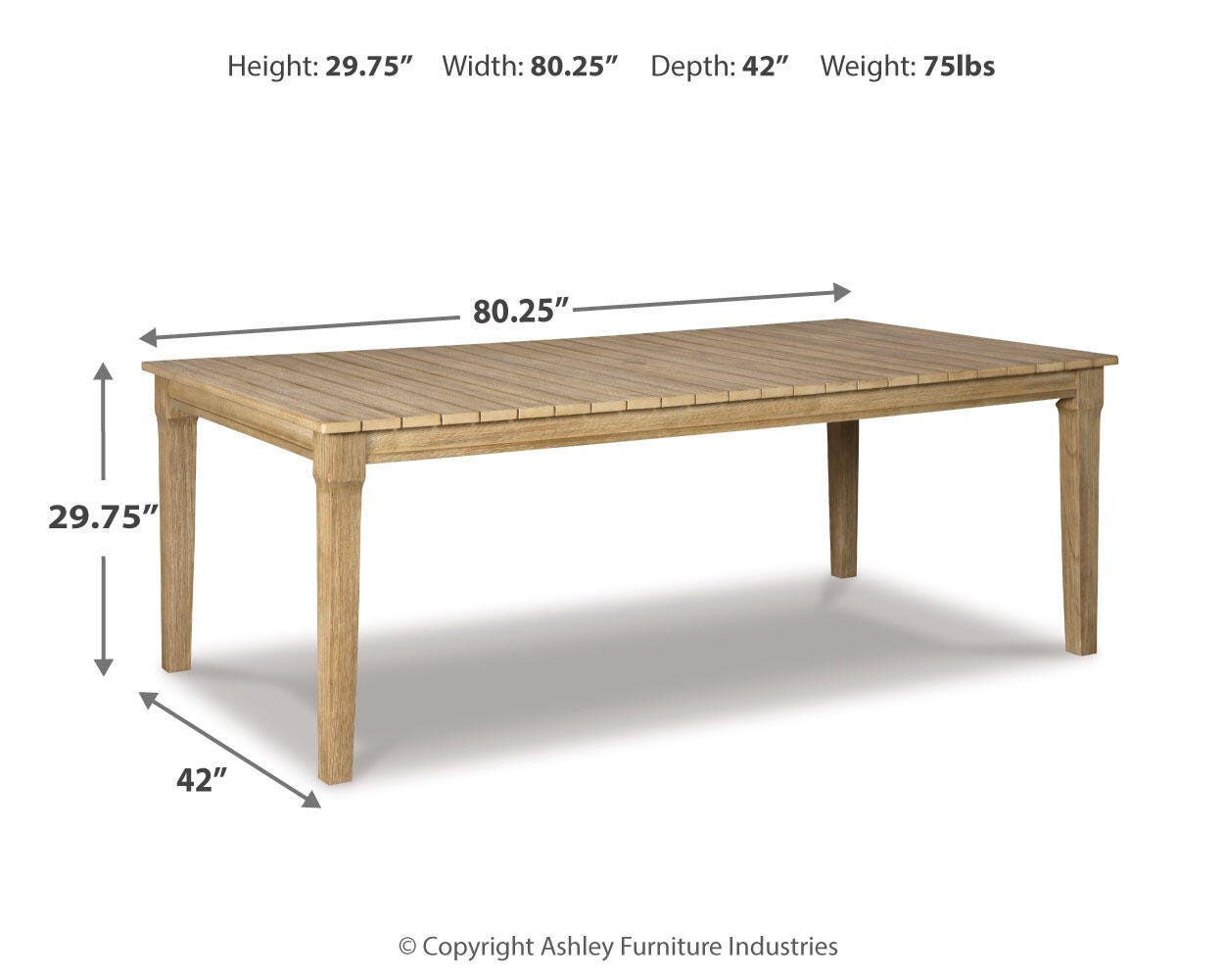 Clare View Dining Table with Umbrella Option - image 4