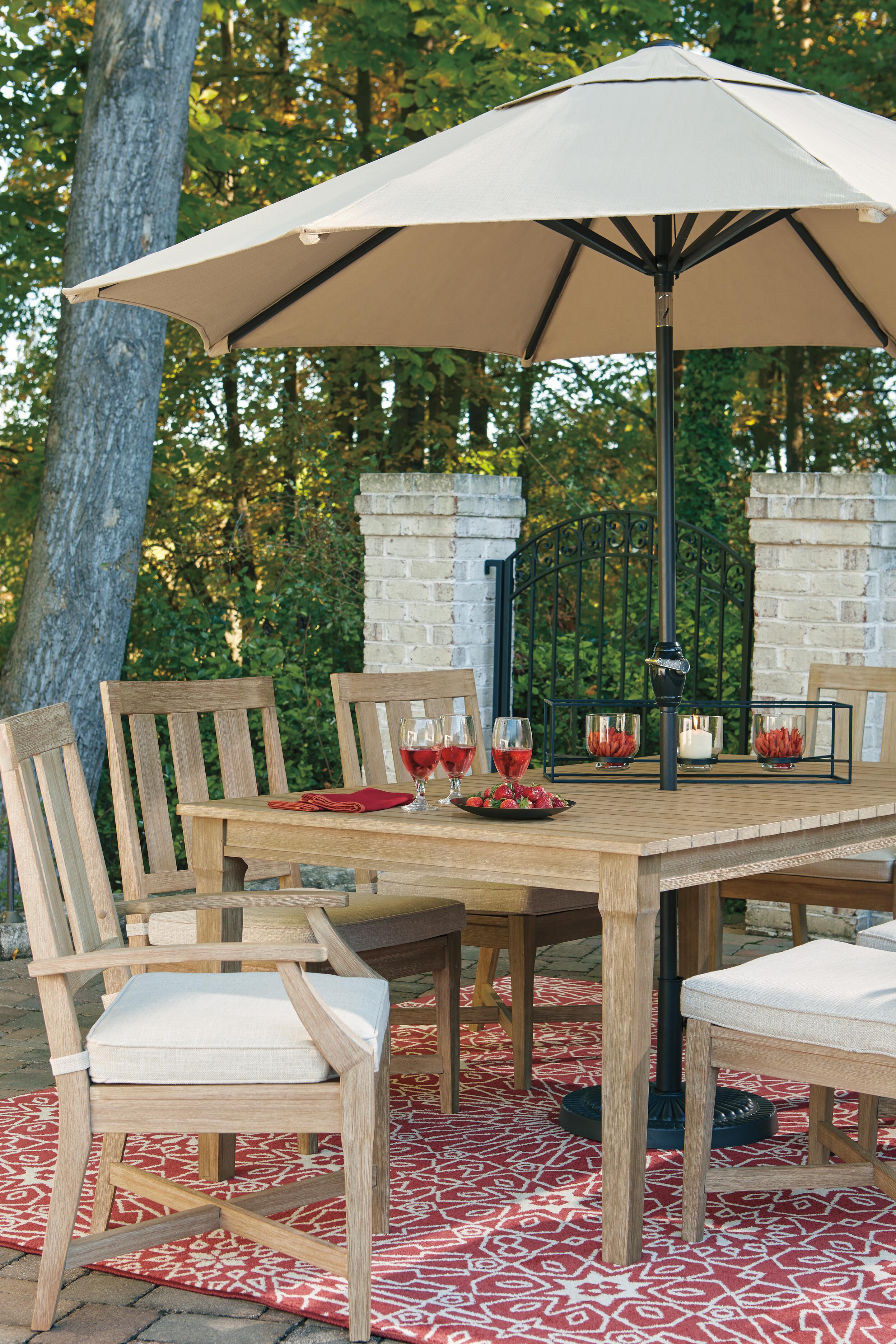 Clare View Dining Table with Umbrella Option - image 8