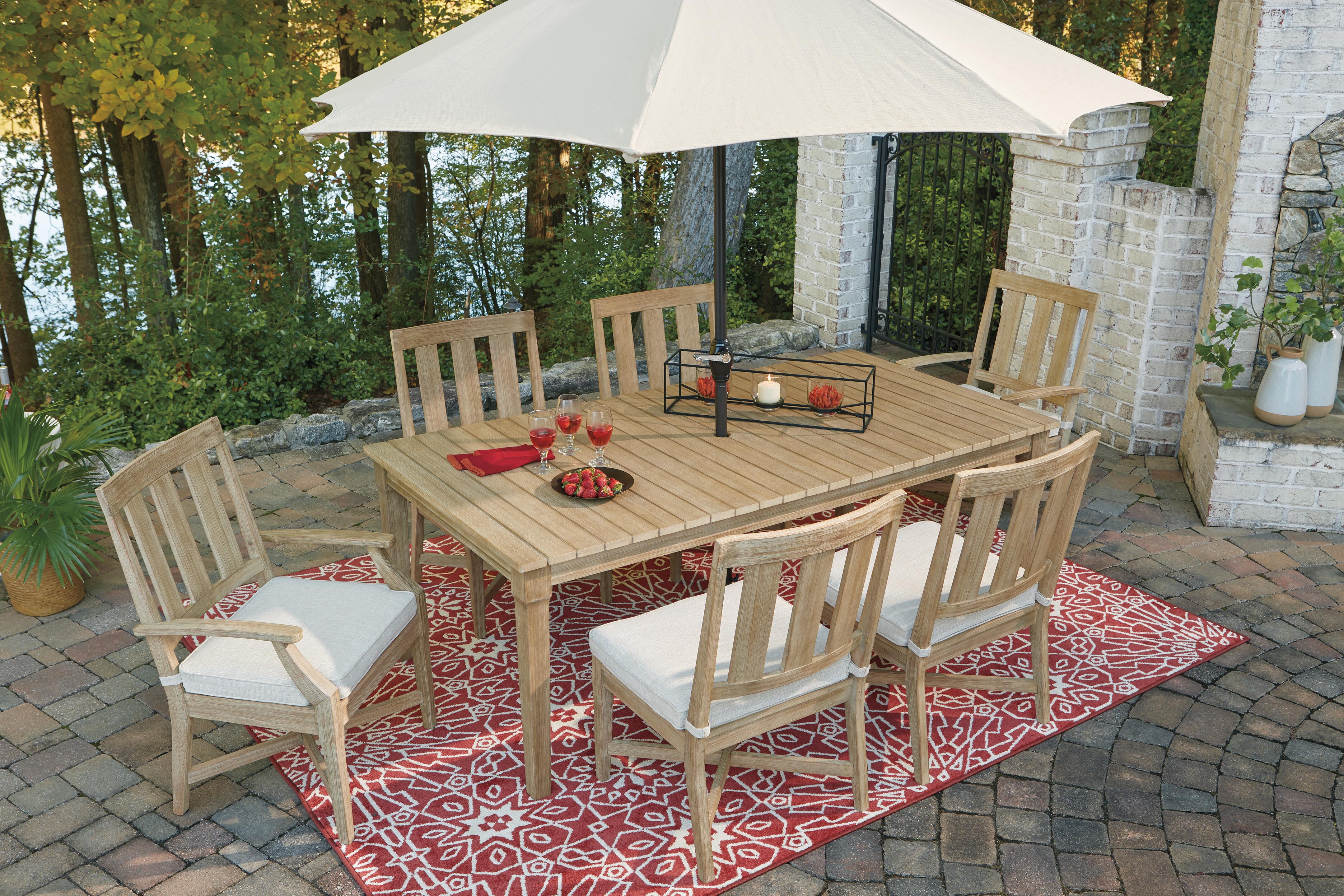 Clare View Dining Table with Umbrella Option - image 9
