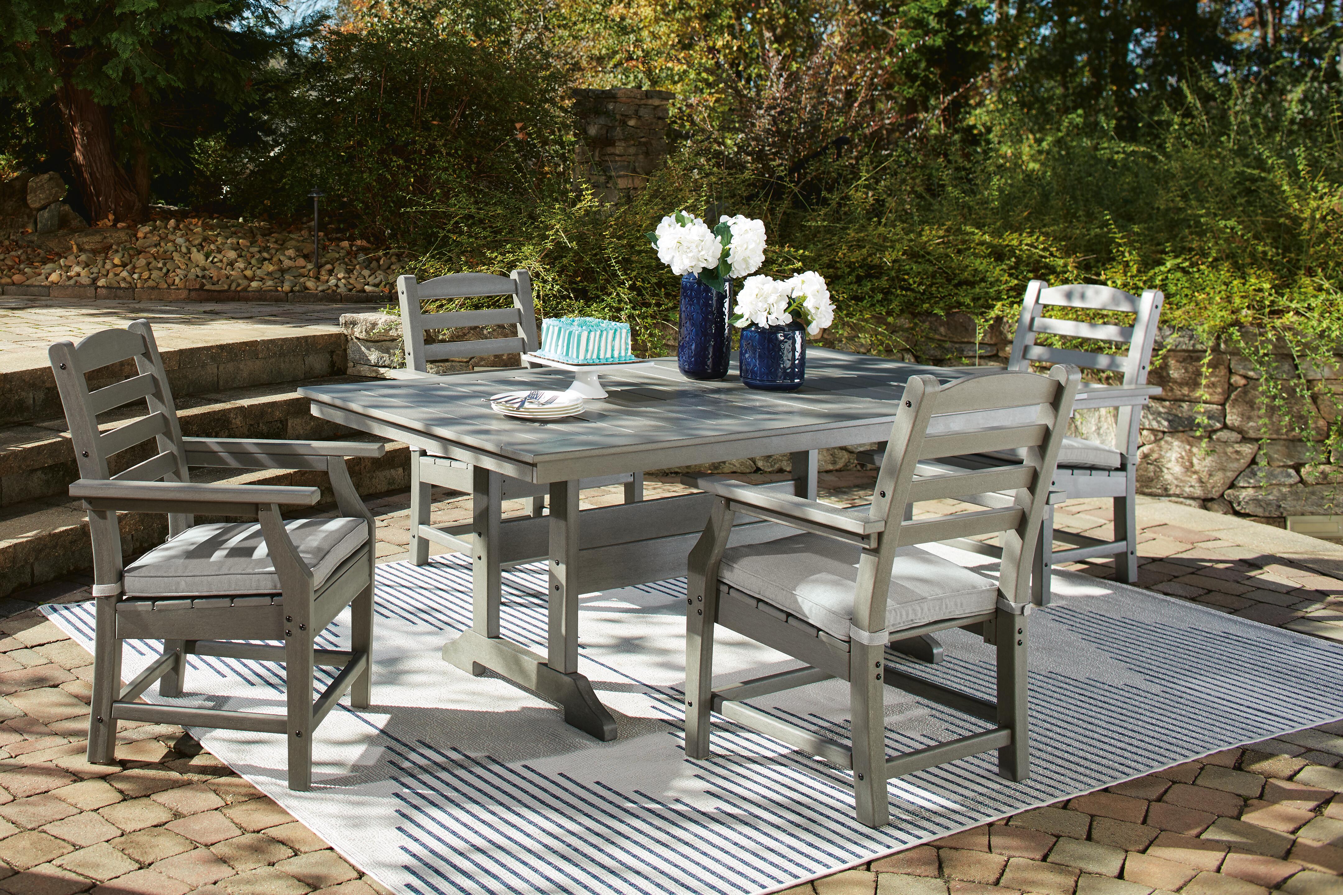 Visola Outdoor Dining Table with 4 Chairs - image 1
