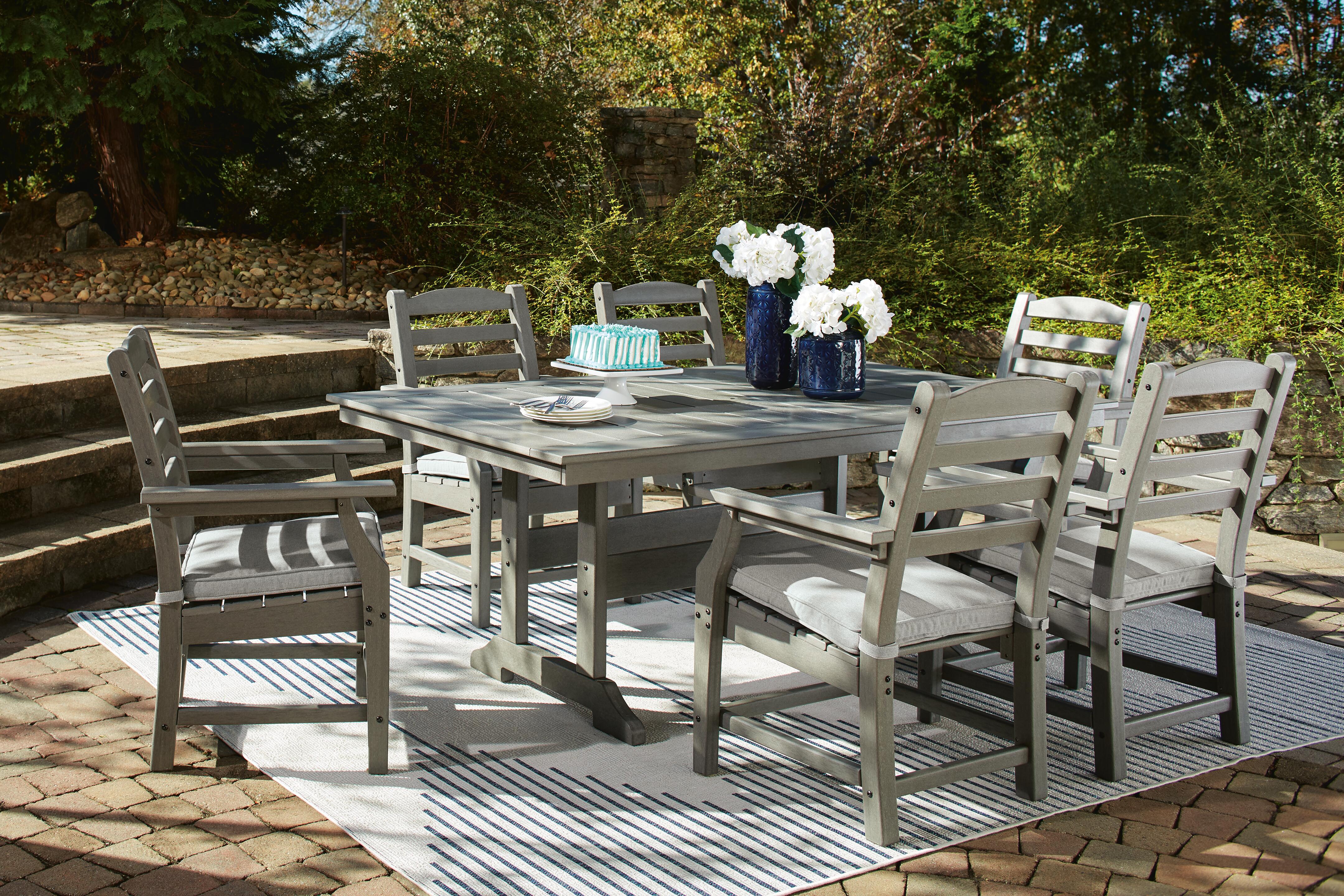 Mesa de comedor Visola para exterior con 6 sillas - image 1