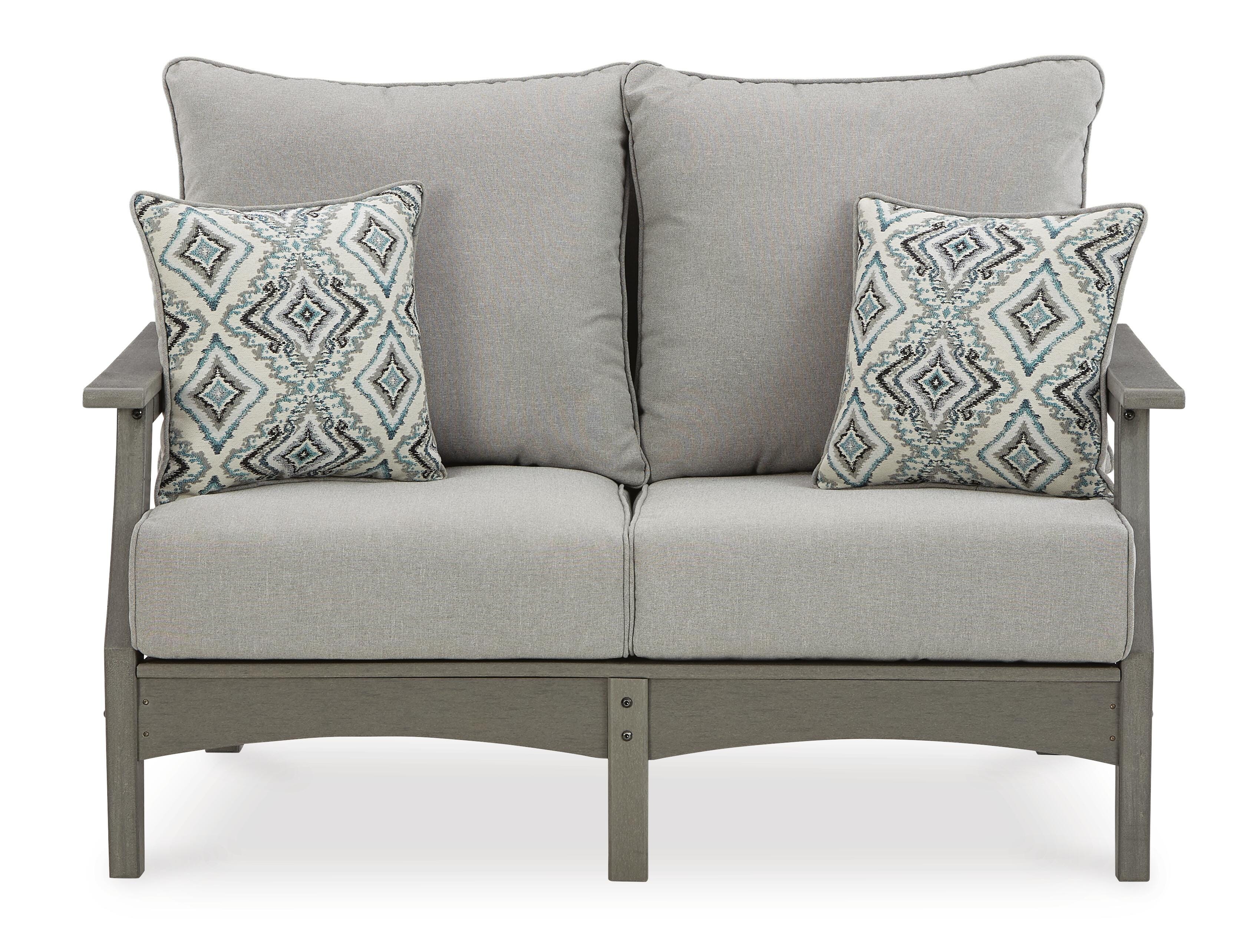 Visola Outdoor Loveseat, 2 Lounge Chairs and Coffee Table - image 4