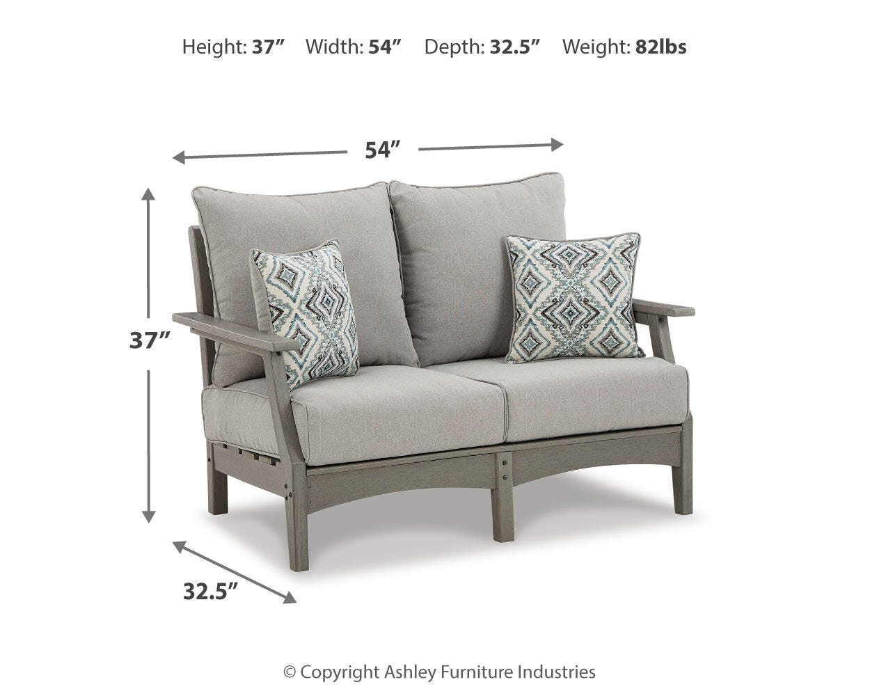 Visola Outdoor Loveseat with Cushion - image 8
