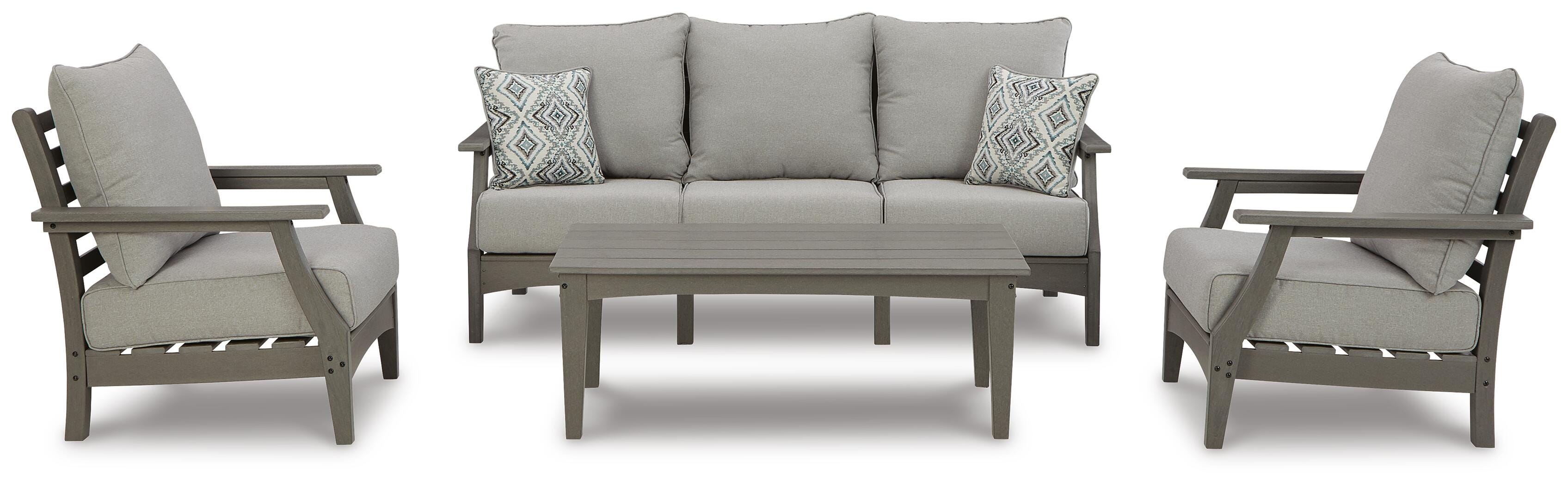 Visola Outdoor Sofa, 2 Lounge Chairs and Coffee Table - image 2