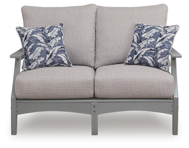 Lone View Bay Outdoor Loveseat with Cushion