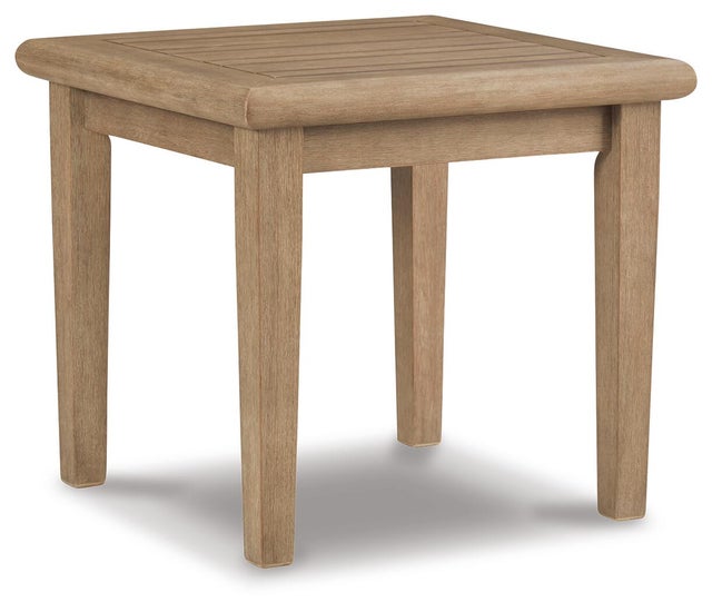 Gerianne Outdoor End Table , Grayish Brown