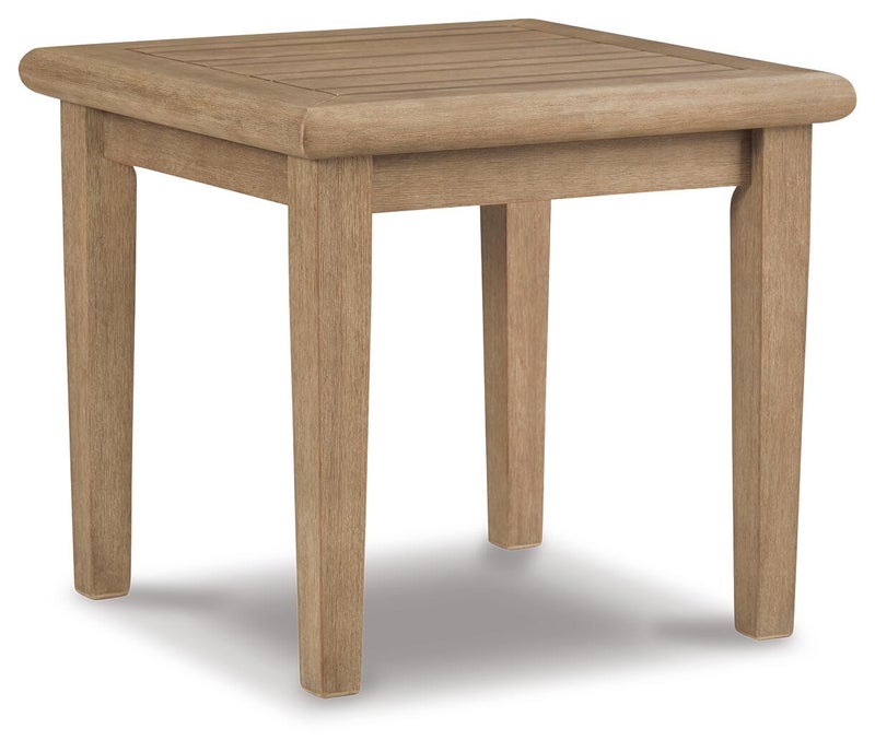 Gerianne Outdoor End Table , Grayish Brown
