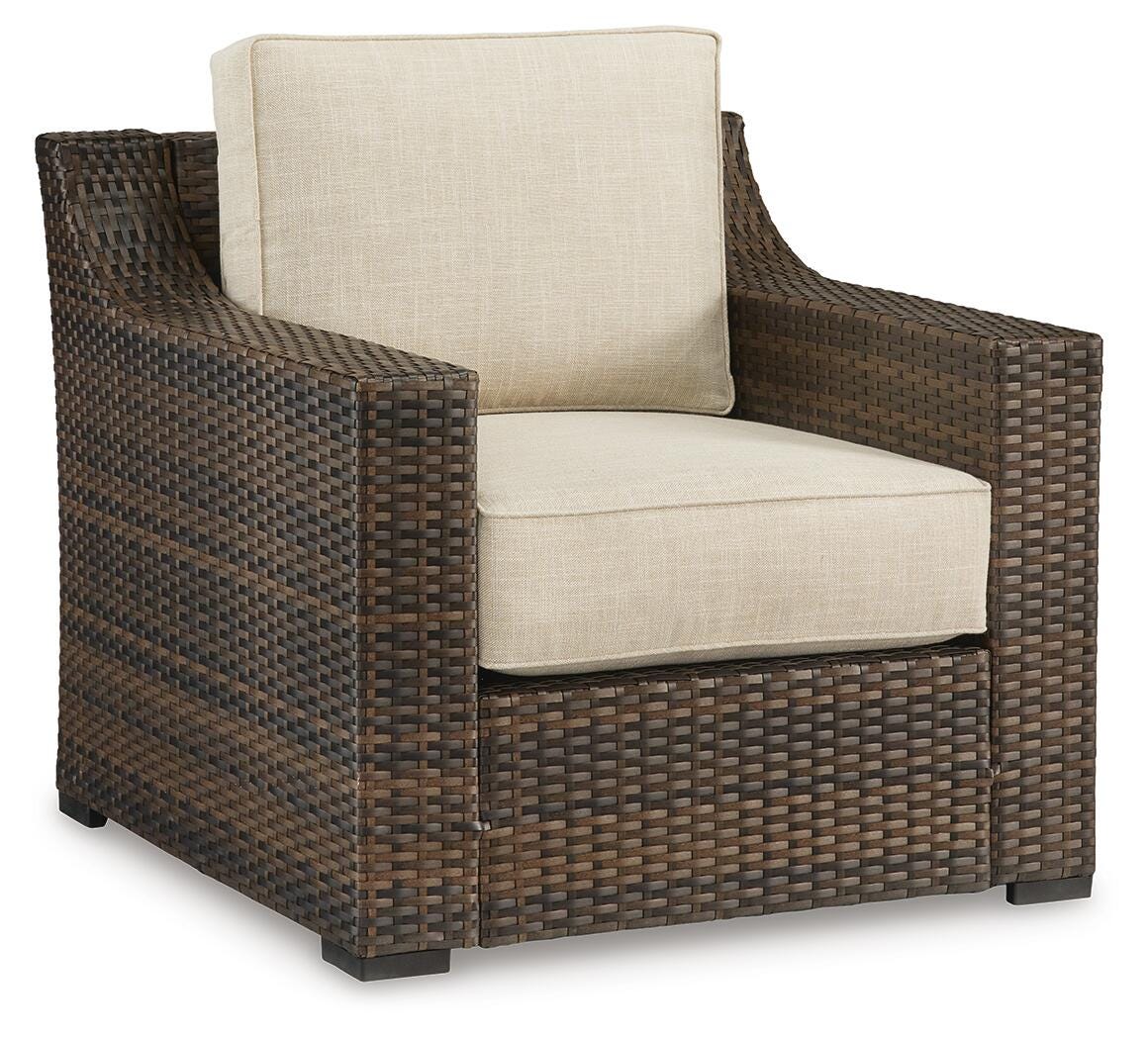 Wellingtons Peak Outdoor Lounge Chair with Cushion, , large