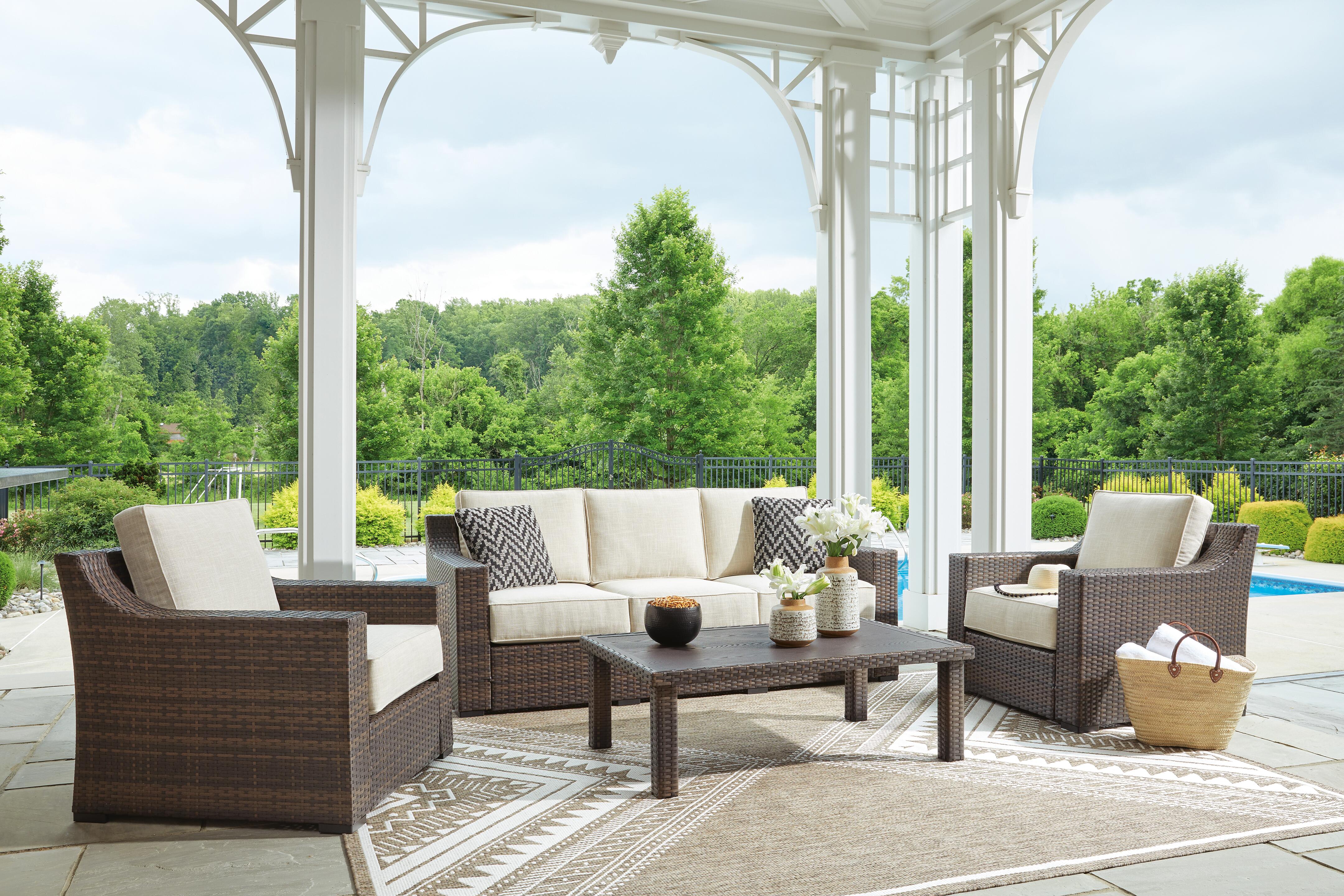 Wellingtons Peak Outdoor Coffee Table | Ashley