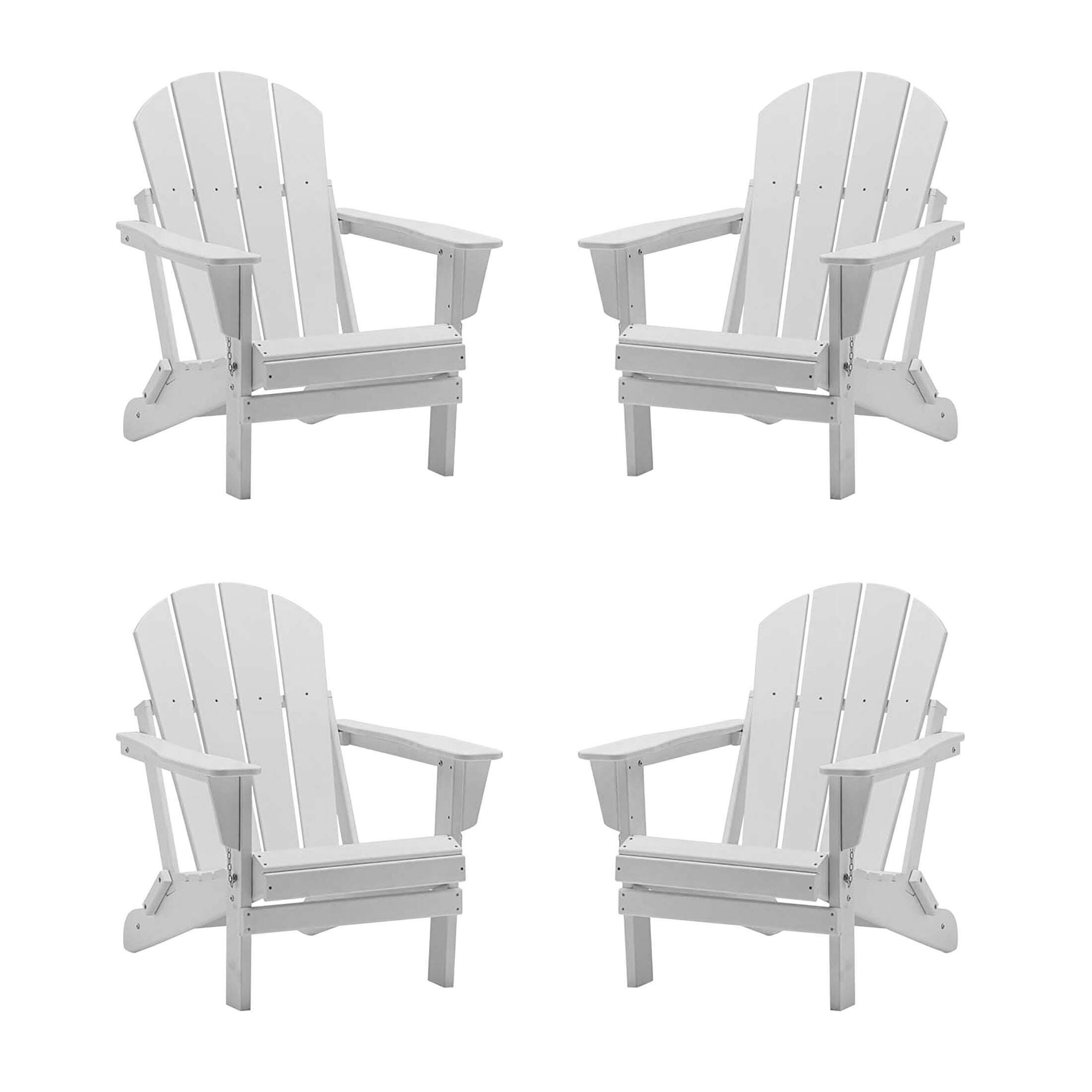 Westin Outdoor Newport Folding Poly Adirondack Chair (Set of 4), , large